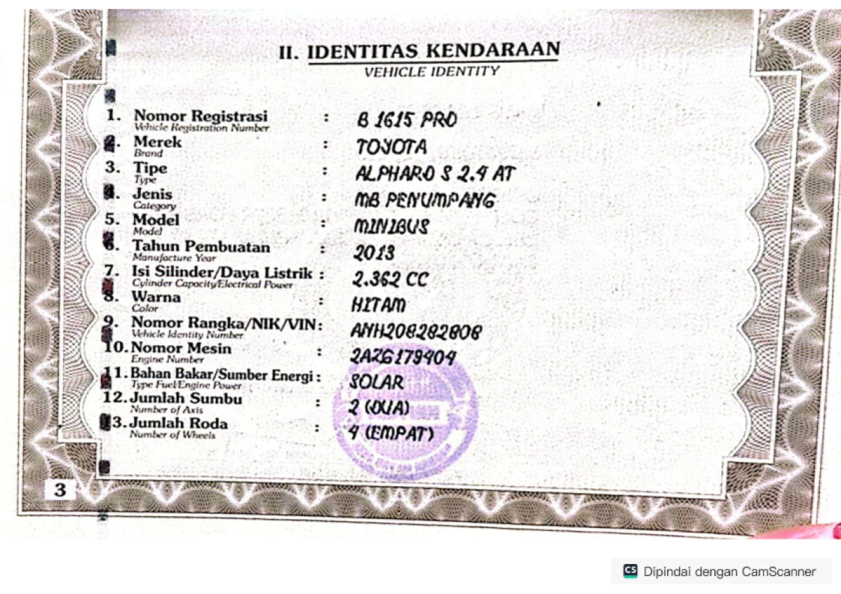 TOYOTA ALPHARD S 2.4