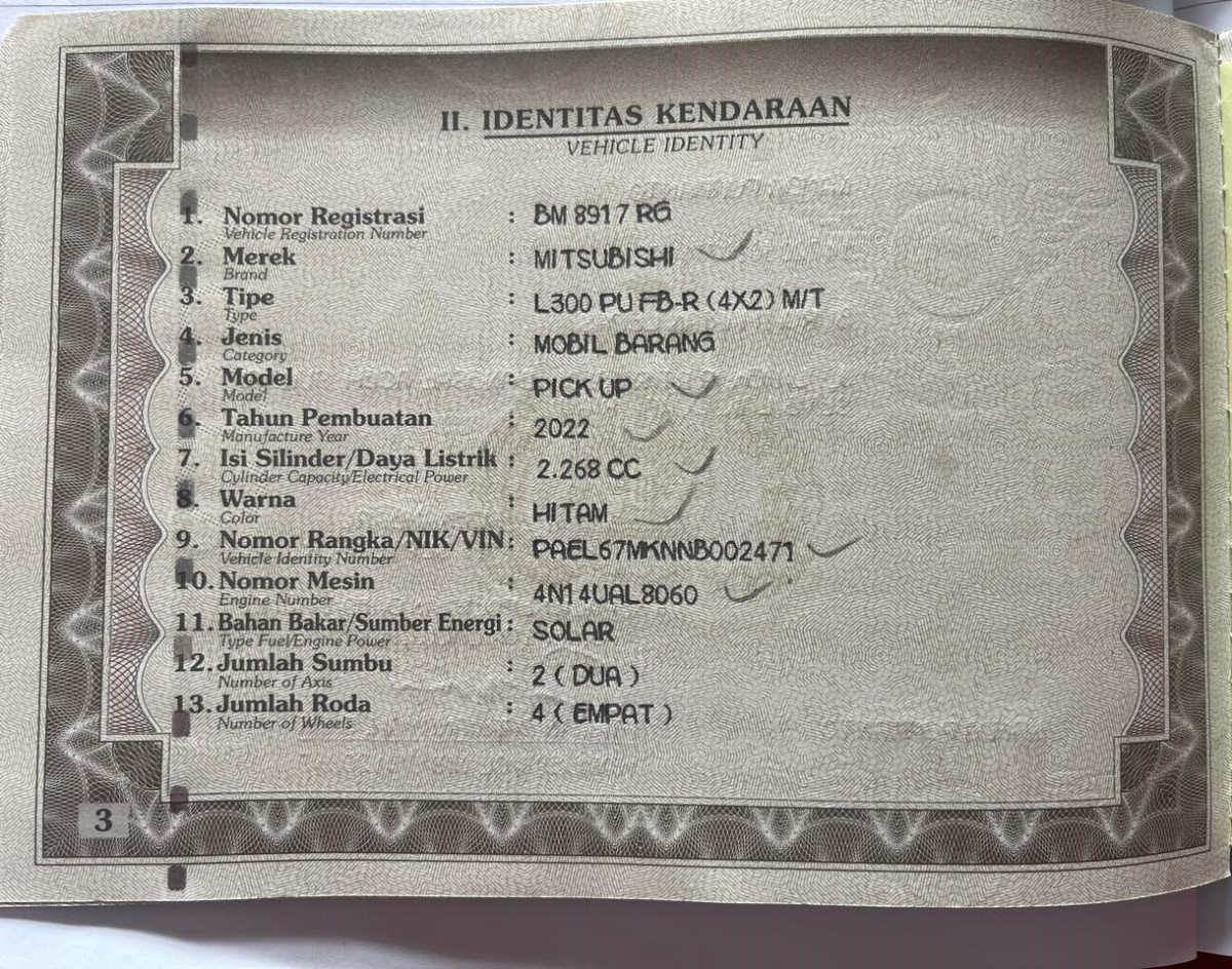 MITSUBISHI  L 300 L300 PU FB-R (4X2)