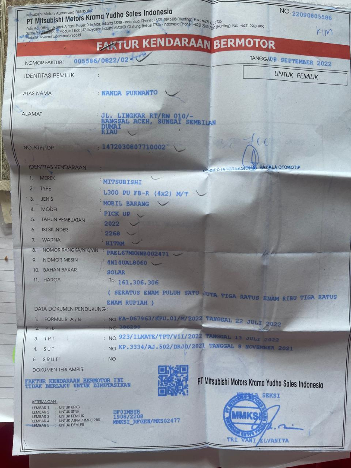 MITSUBISHI  L 300 L300 PU FB-R (4X2)