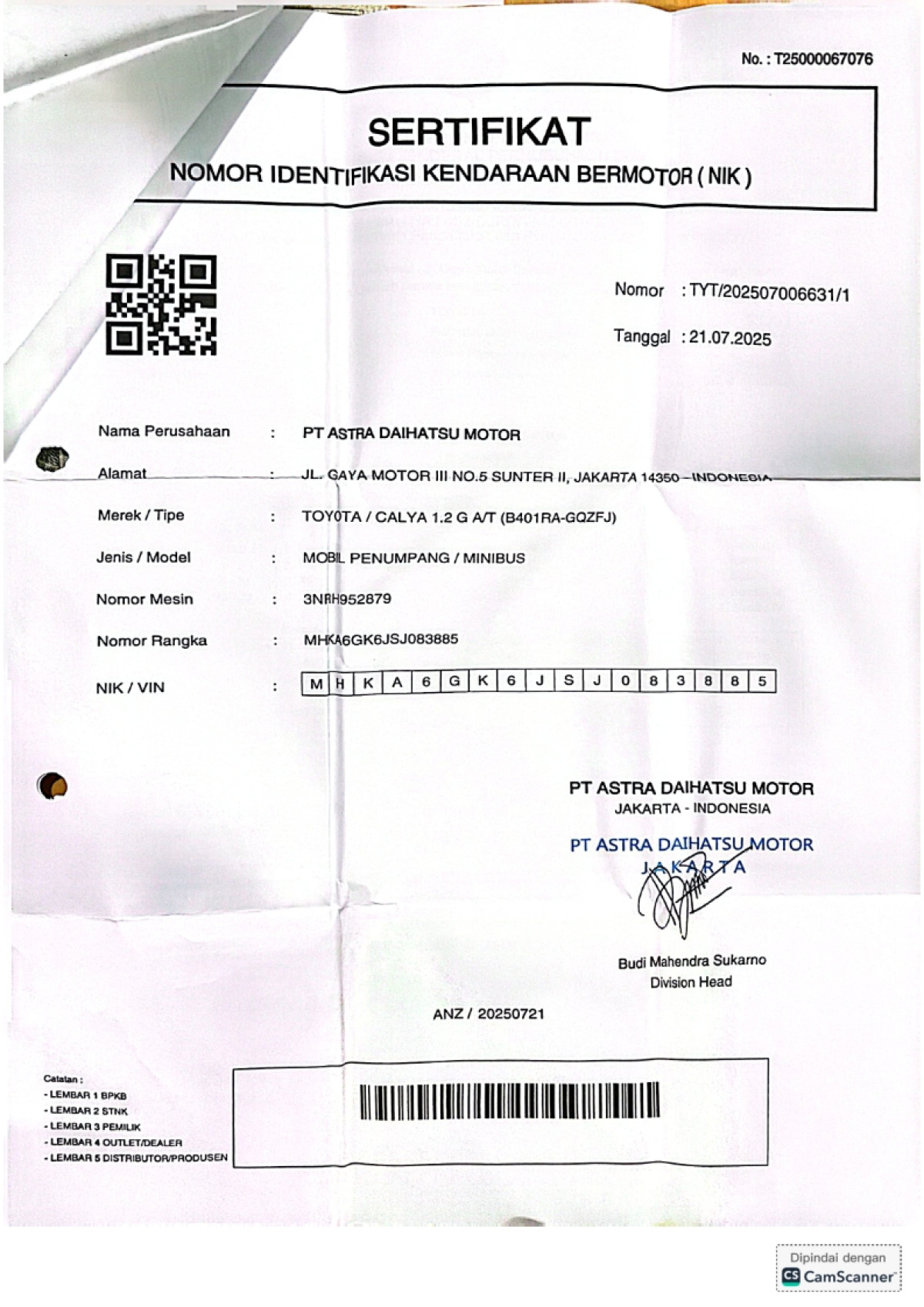 TOYOTA  CALYA  1.2 G A/T