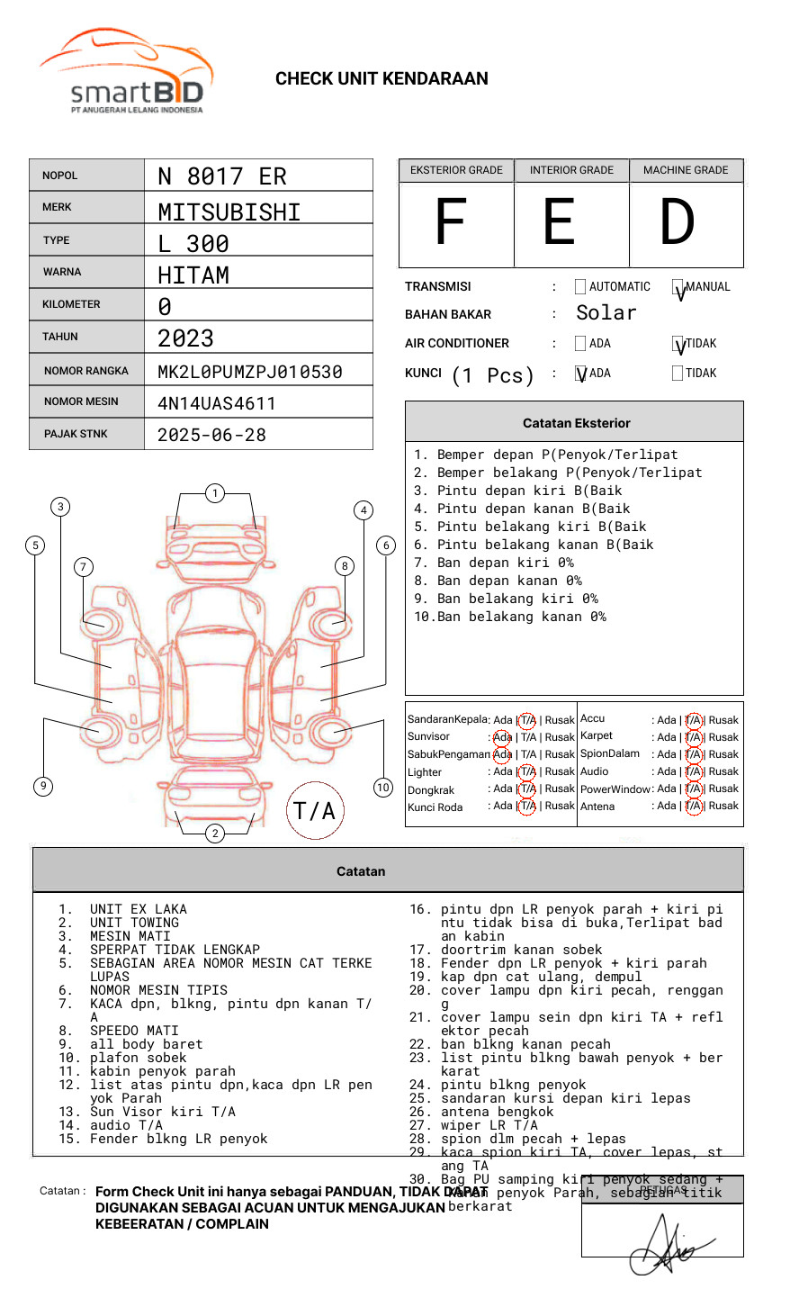 MITSUBISHI  L 300 L300 PU FB-R (4X2)