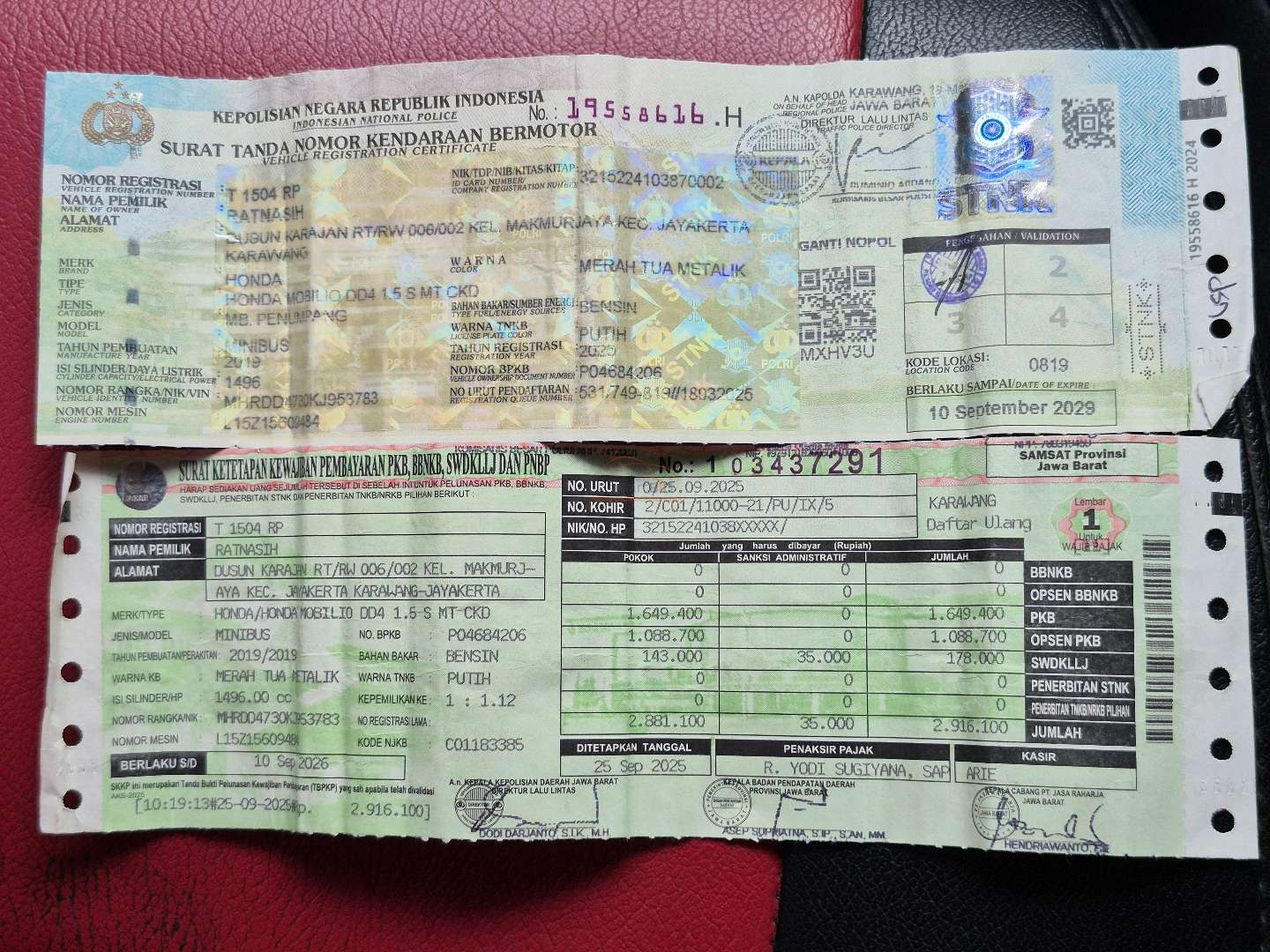 HONDA MOBILIO DD4 1.5 S