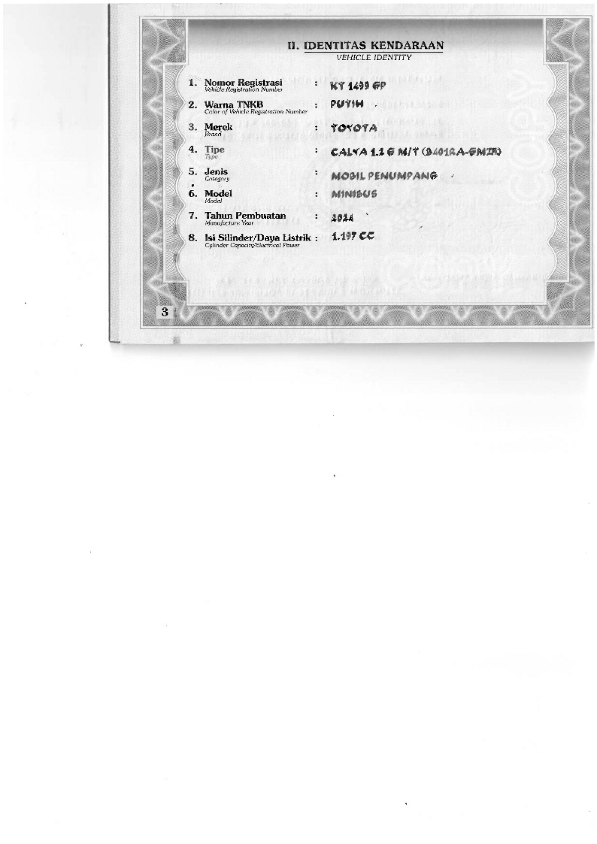 TOYOTA CALYA 1.2 G M/T