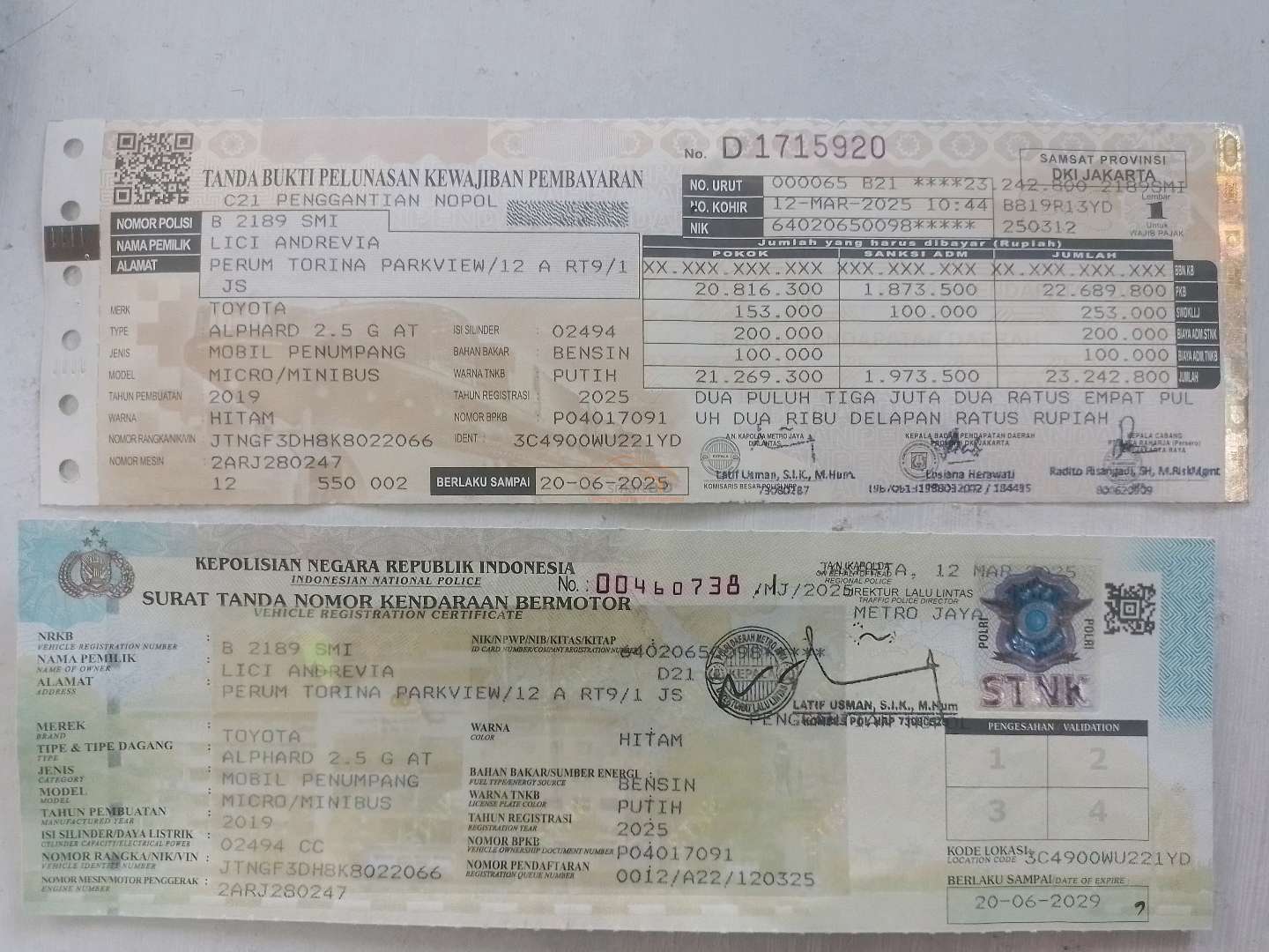 TOYOTA ALPHARD 2.5 G