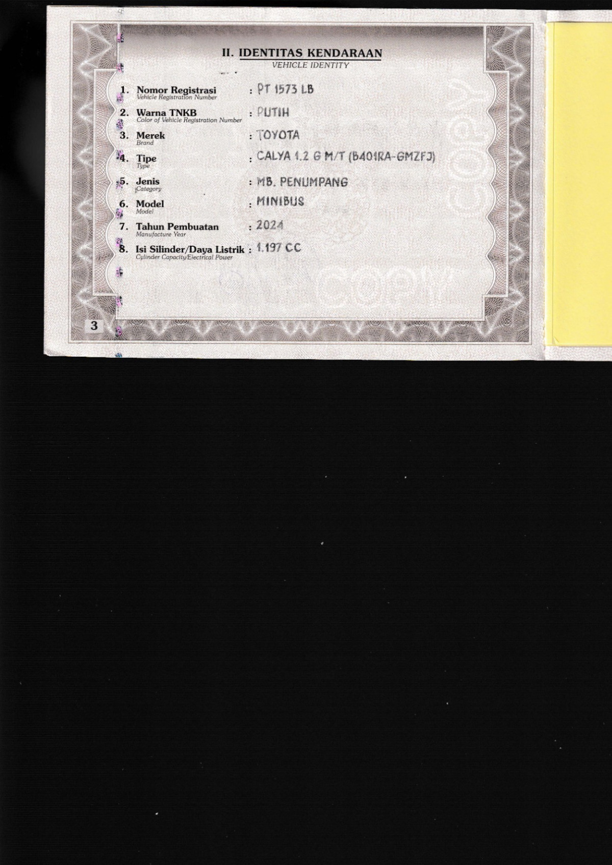 TOYOTA CALYA 1.2 G M/T