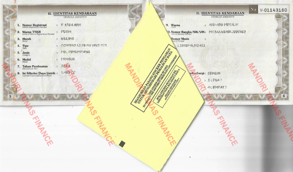 WULING CONFERO 1.5 DB MY (4X2)