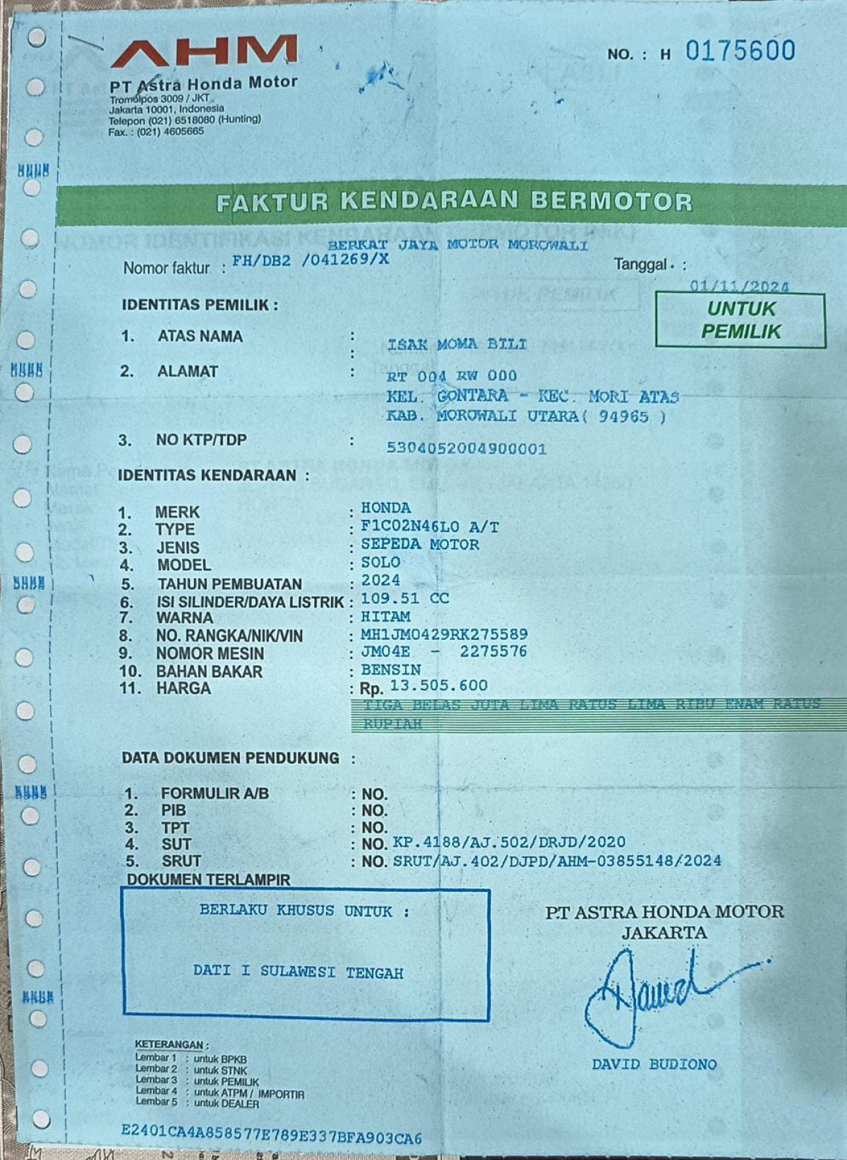 HONDA SCOOPY PRESTIGE