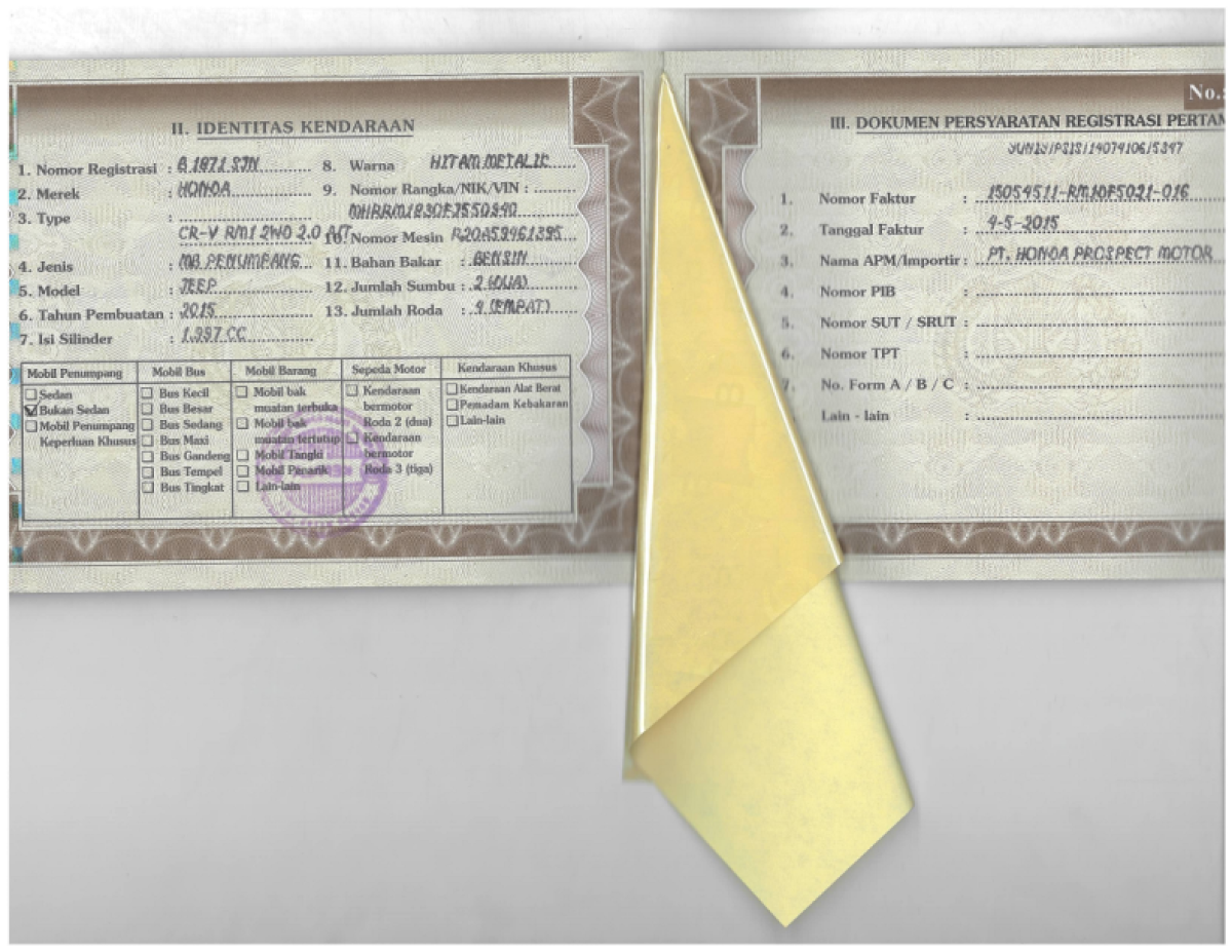 HONDA  CR-V  RM1 2WD 2.0