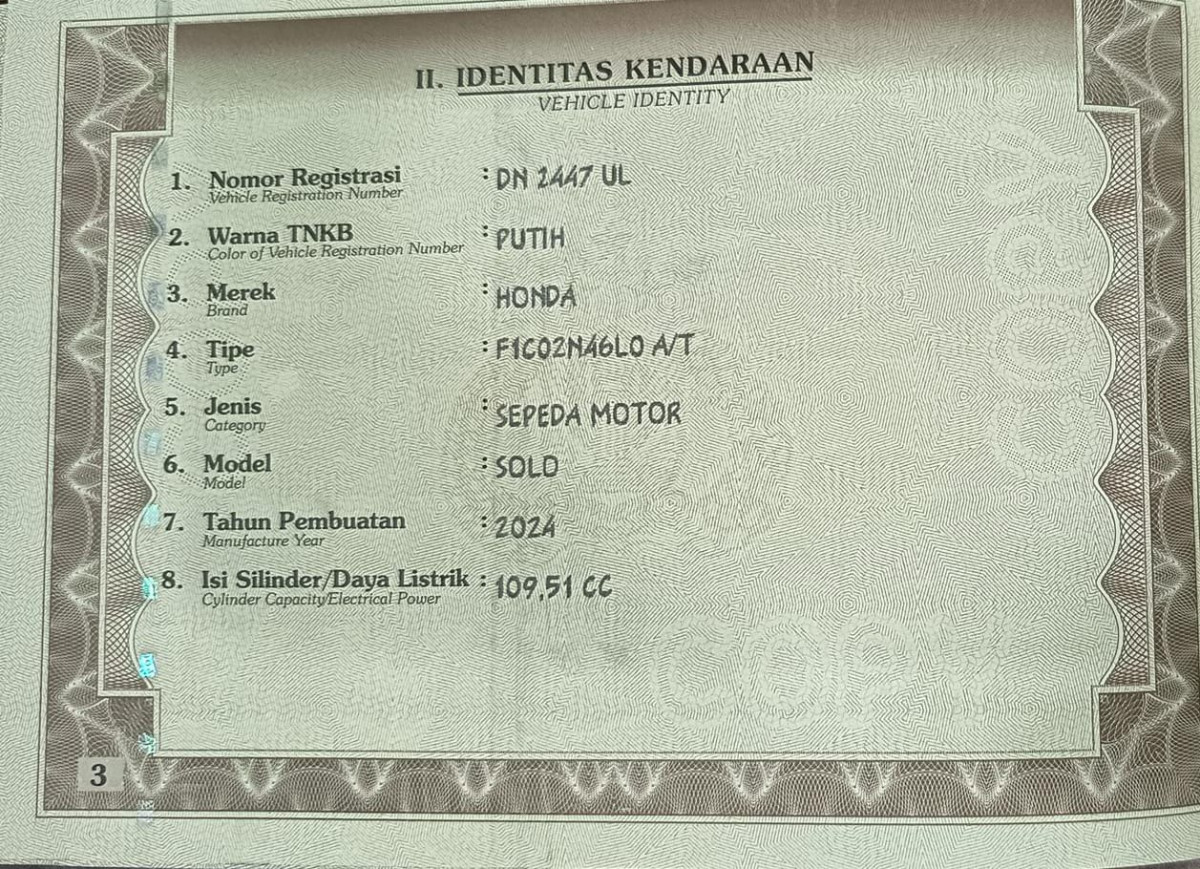 HONDA SCOOPY PRESTIGE