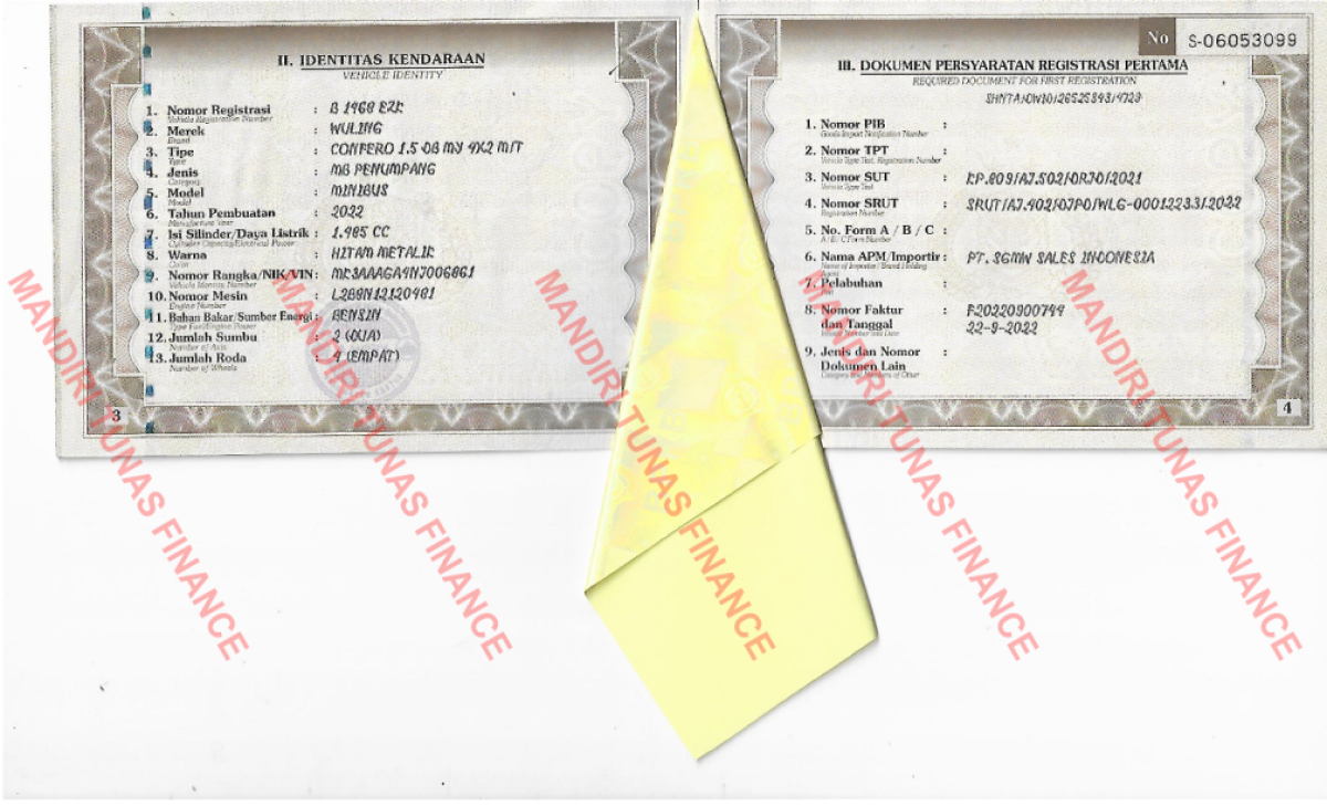 WULING CONFERO 1.5 DB MY (4X2)