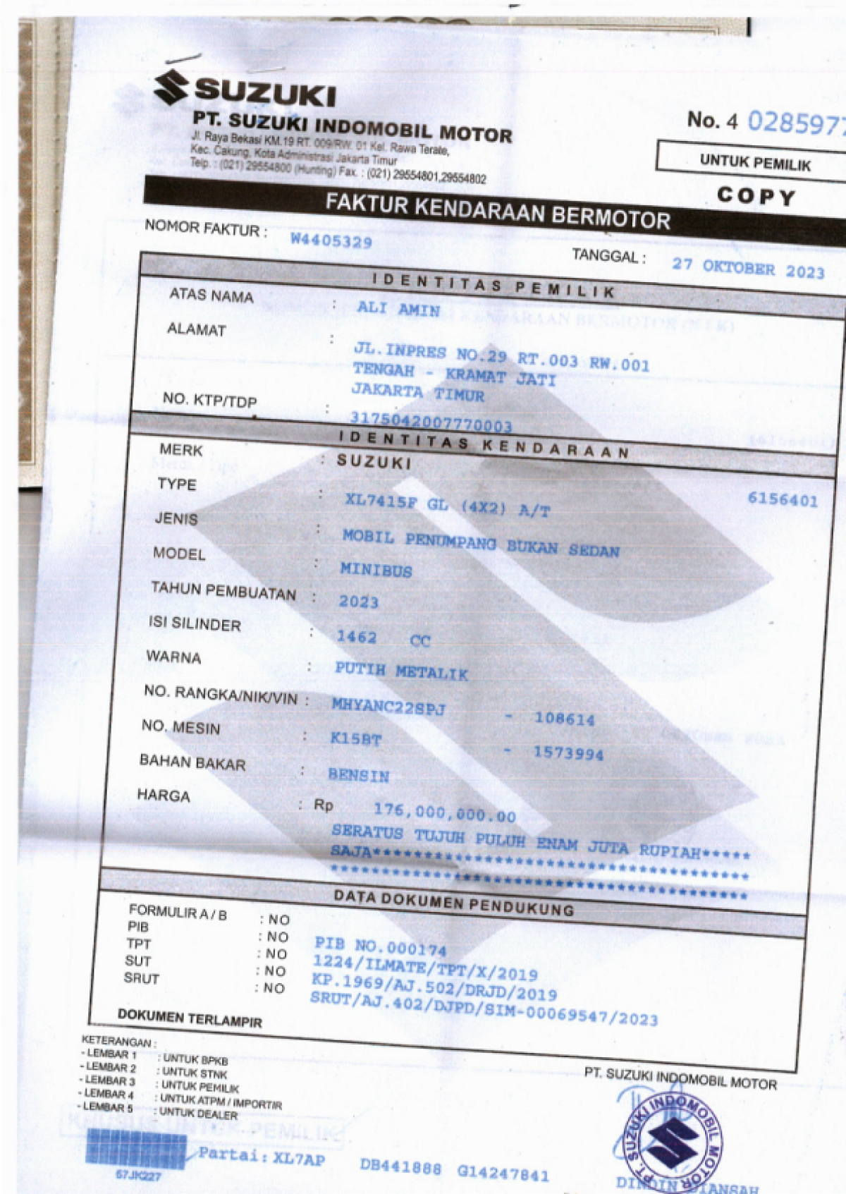 SUZUKI  XL7 XL 7415F GL 4X2 MT