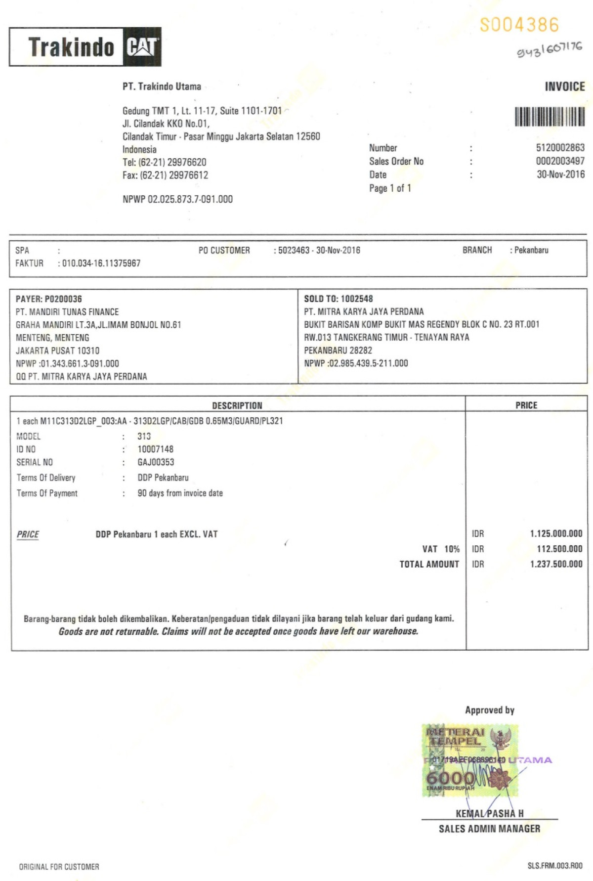 CATERPILLAR 313D2LGP
