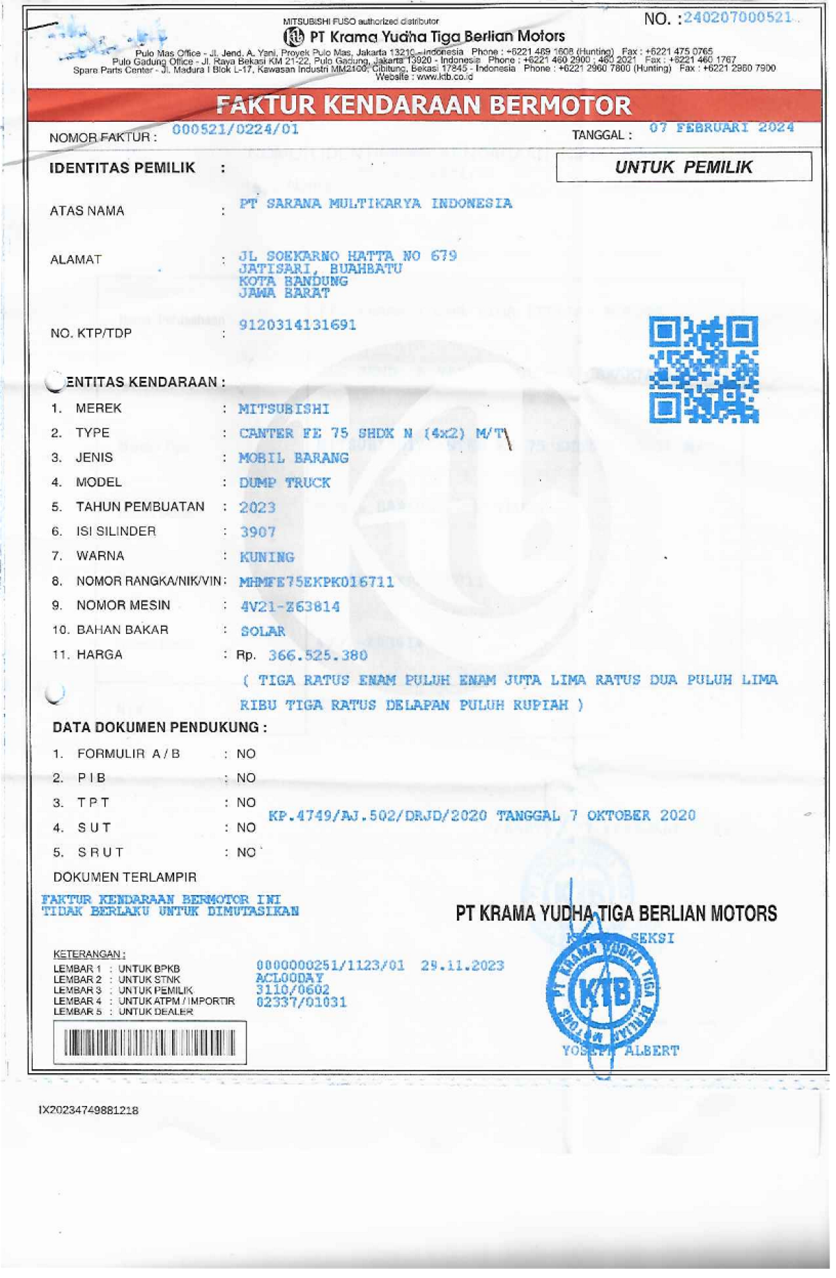 MITSUBISHI  FE  75 SHDX