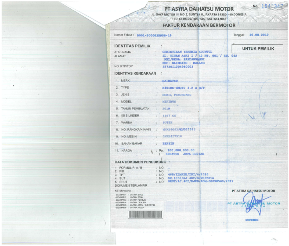 DAIHATSU  SIGRA  1.2 X