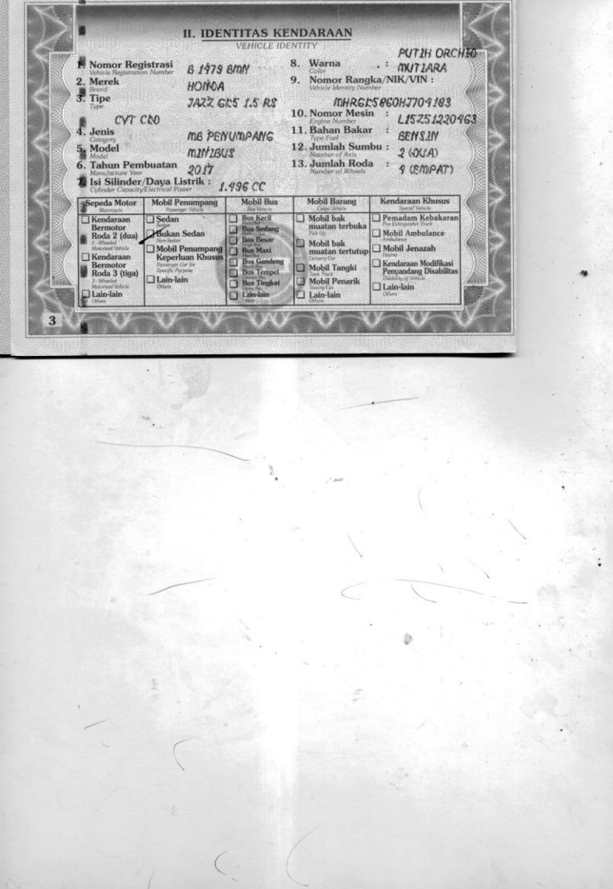 HONDA JAZZ GK5 1.5 RS