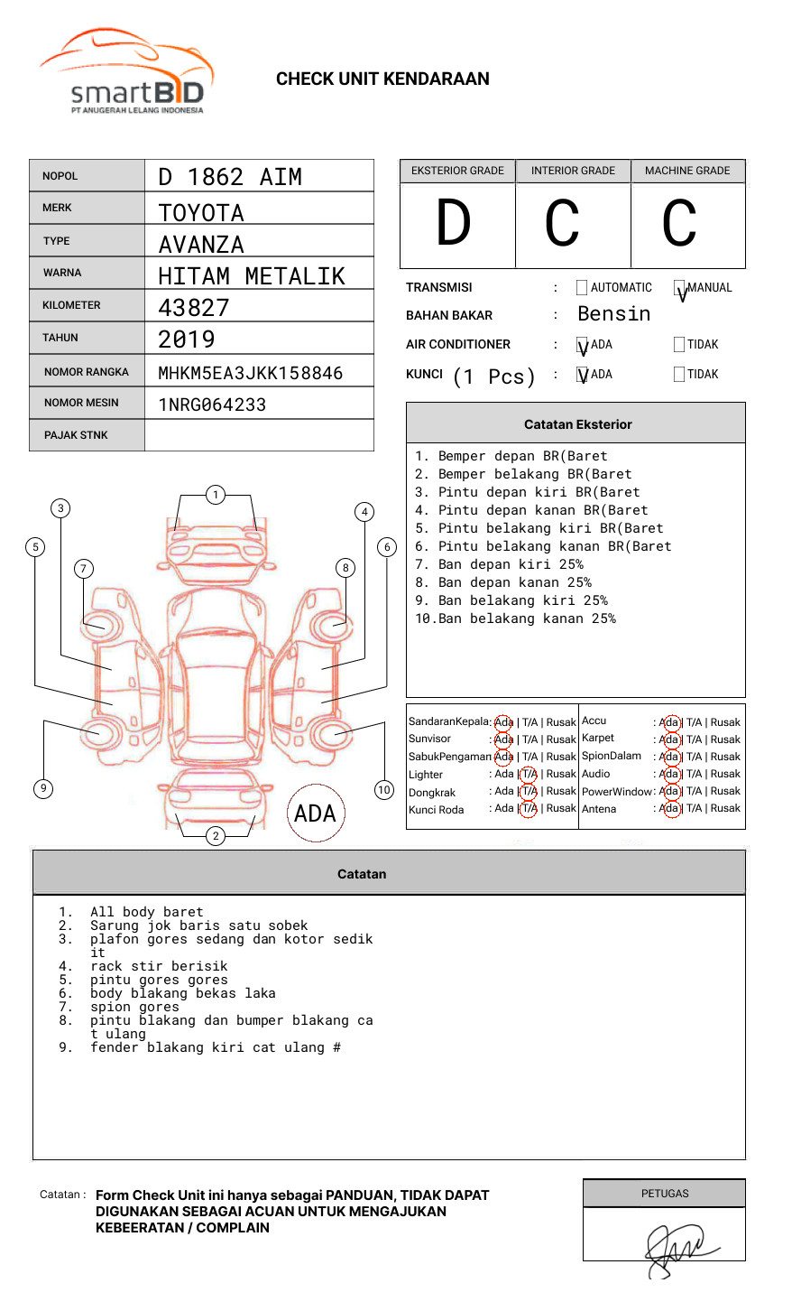 TOYOTA  AVANZA  1.3 G