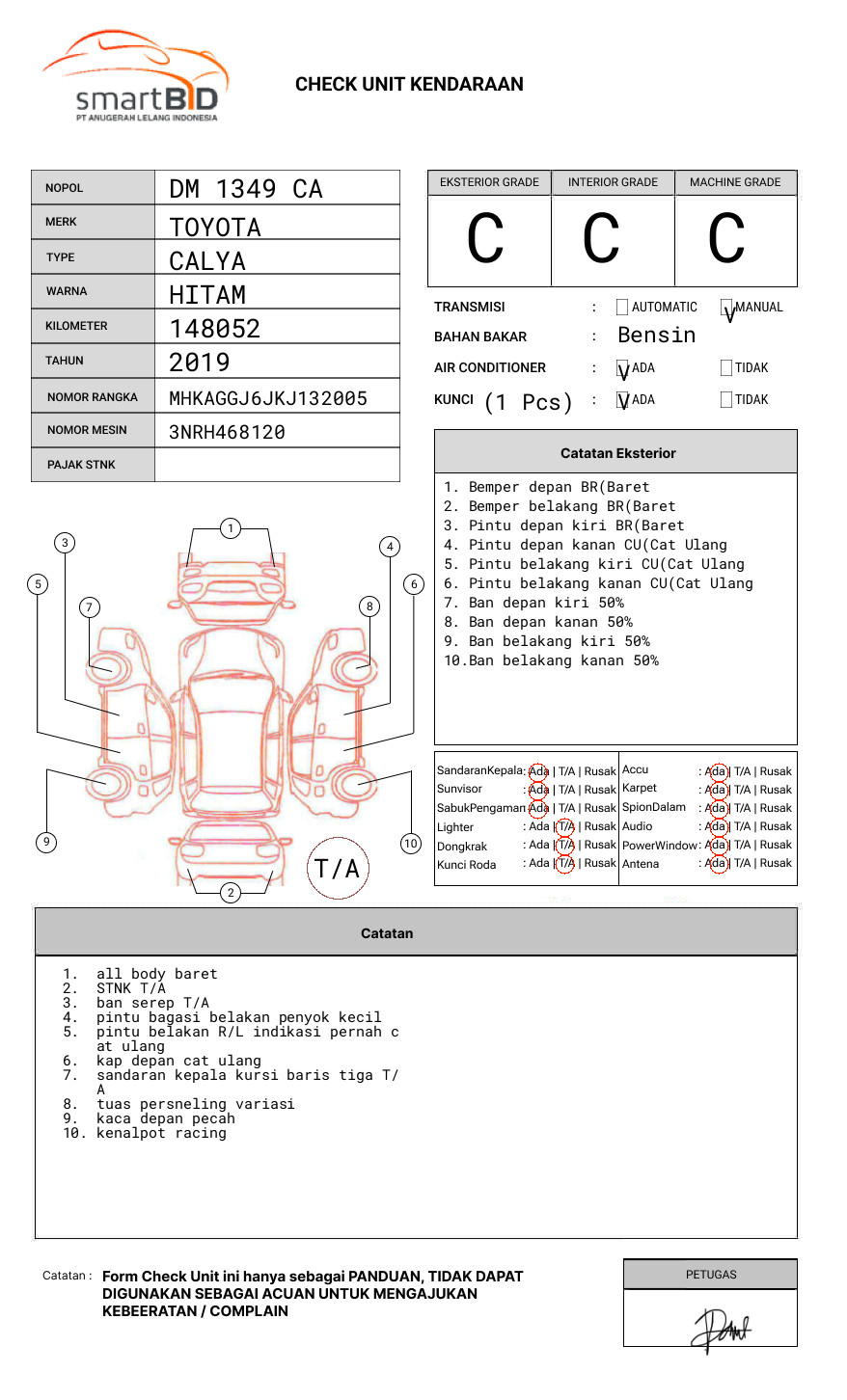 TOYOTA CALYA 1.2 G M/T