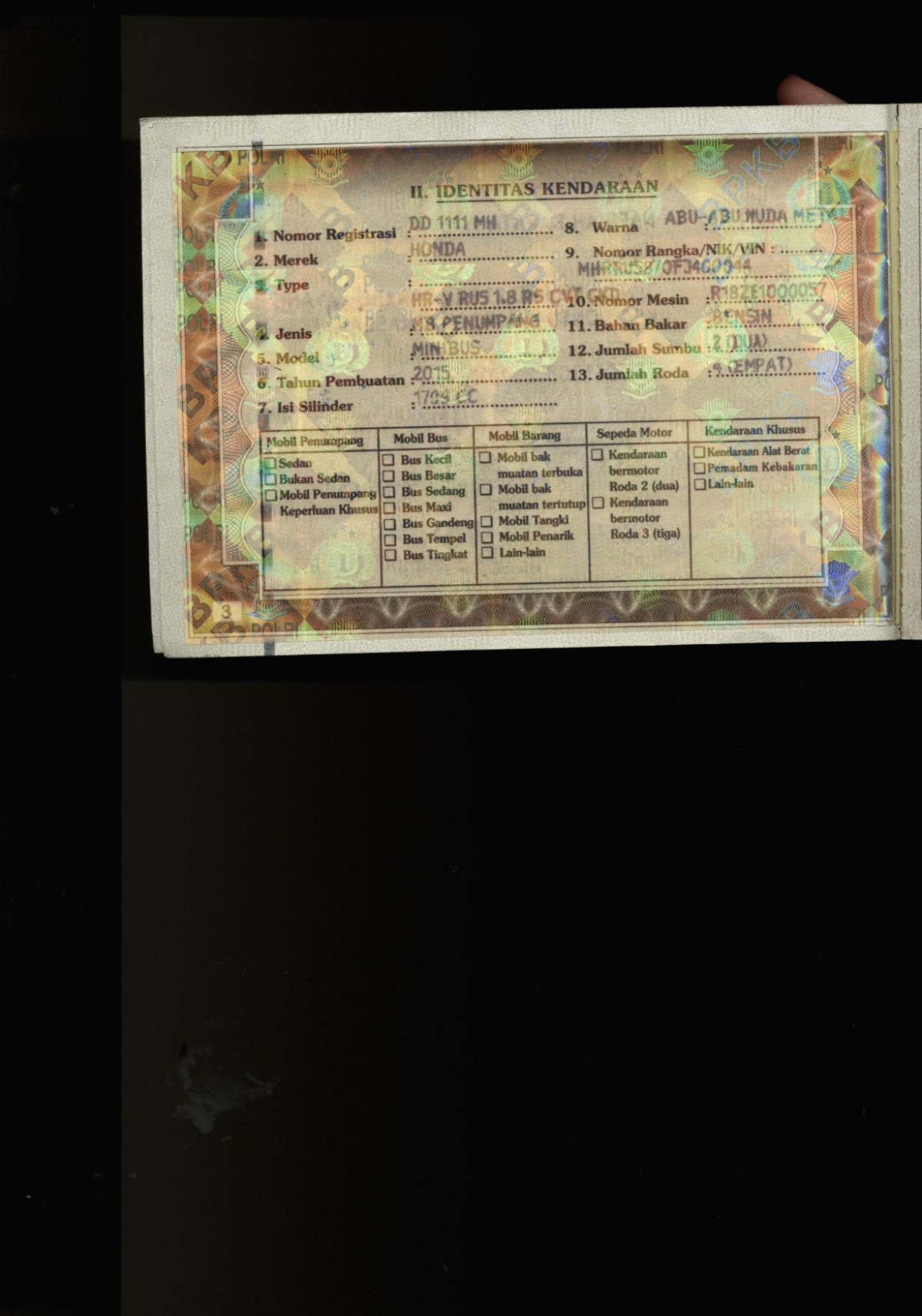 HONDA HRV RU5 1.8 RS