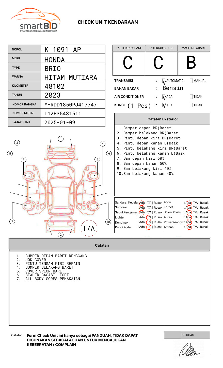HONDA BRIO SATYA 1.2 E