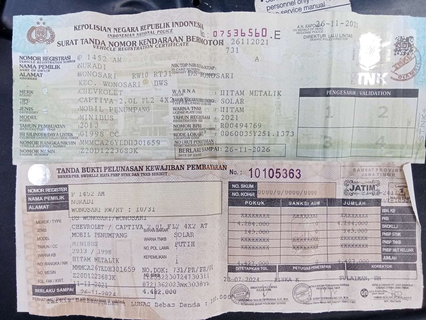 CHEVROLET 2.0 L A/T FL