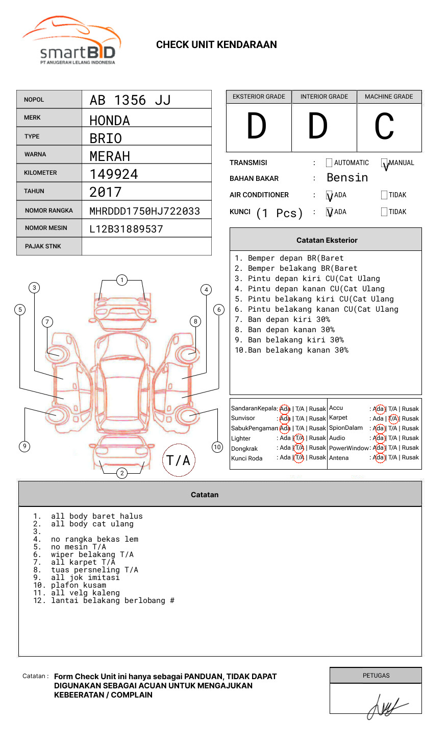 HONDA  BRIO  SATYA DD1 1.2 E