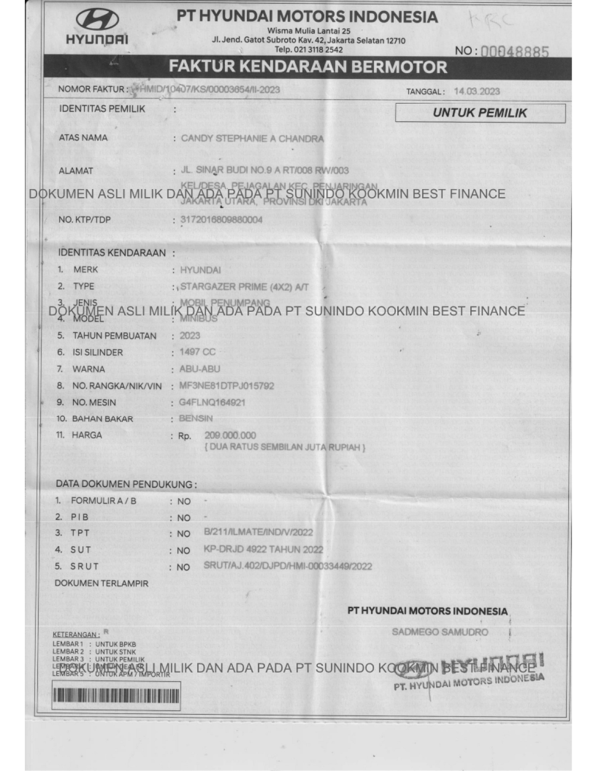 HYUNDAI STARGAZER PRIME 4X2