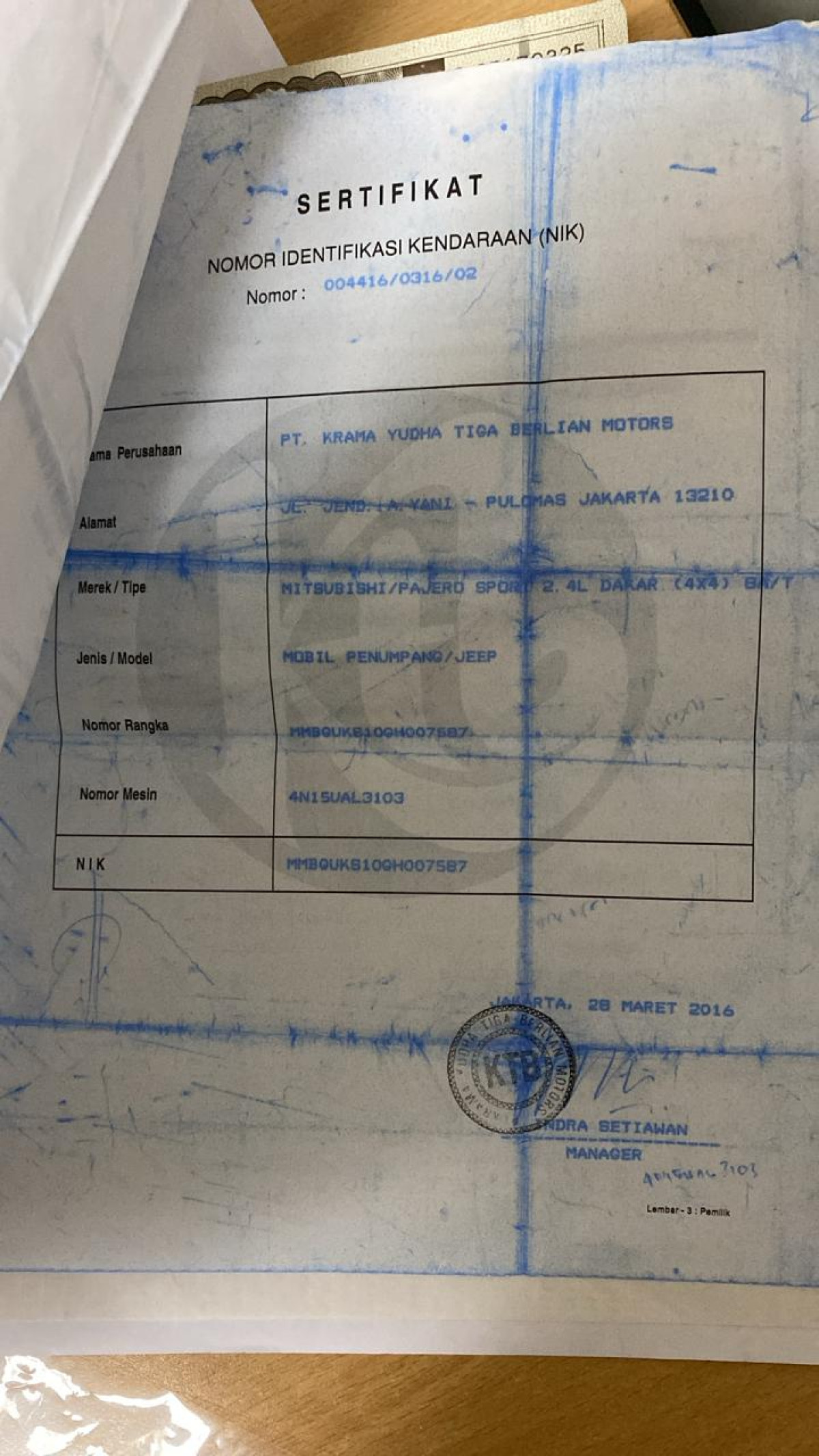 MITSUBISHI  PAJERO Pajero sport Dakar 4x4 2.5 AT