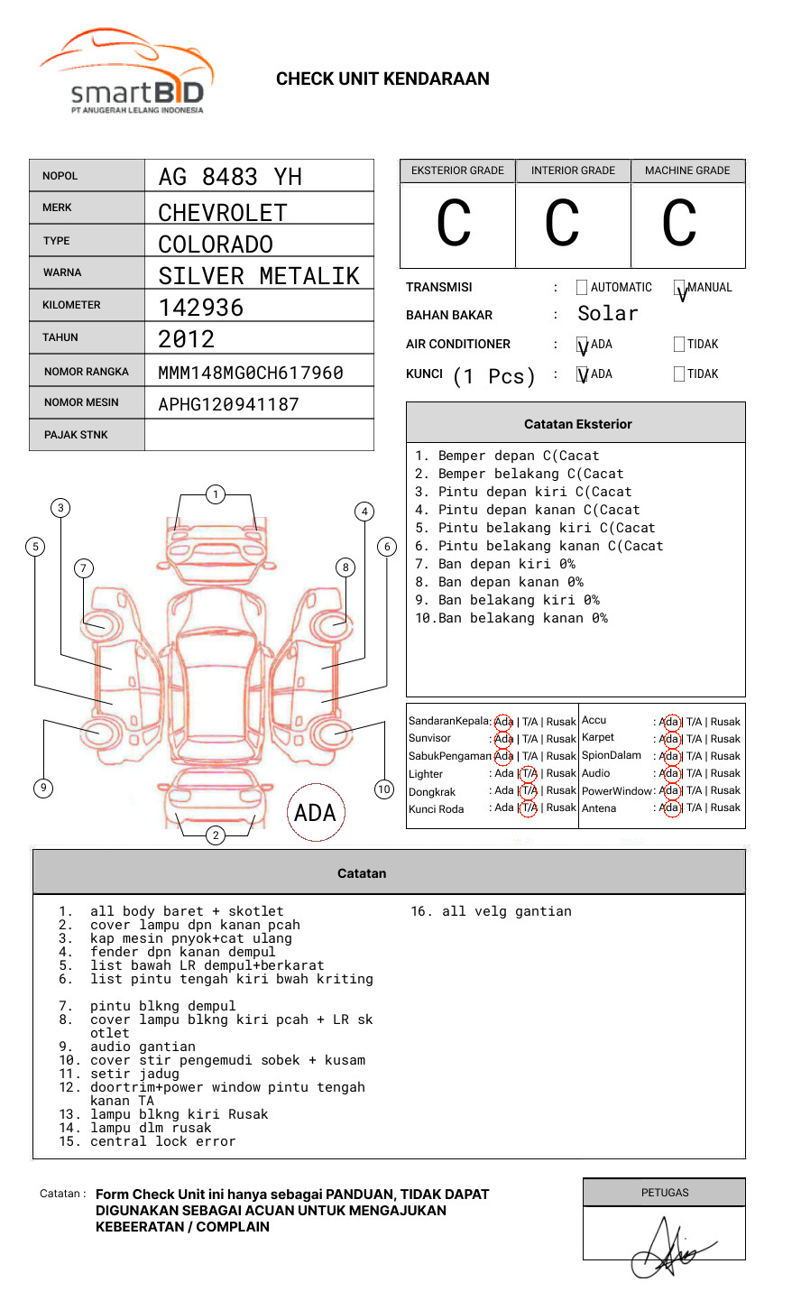 CHEVROLET LTZ CREW CAB 2.5 L