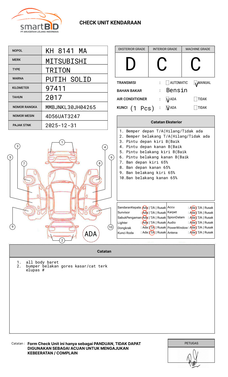 MITSUBISHI DC GLS 4X4