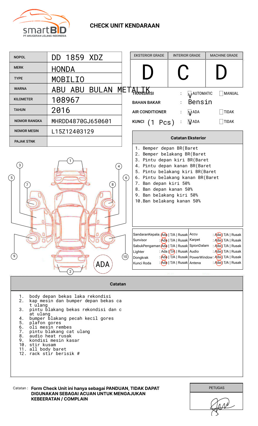 HONDA  MOBILIO  DD4 1.5 RS