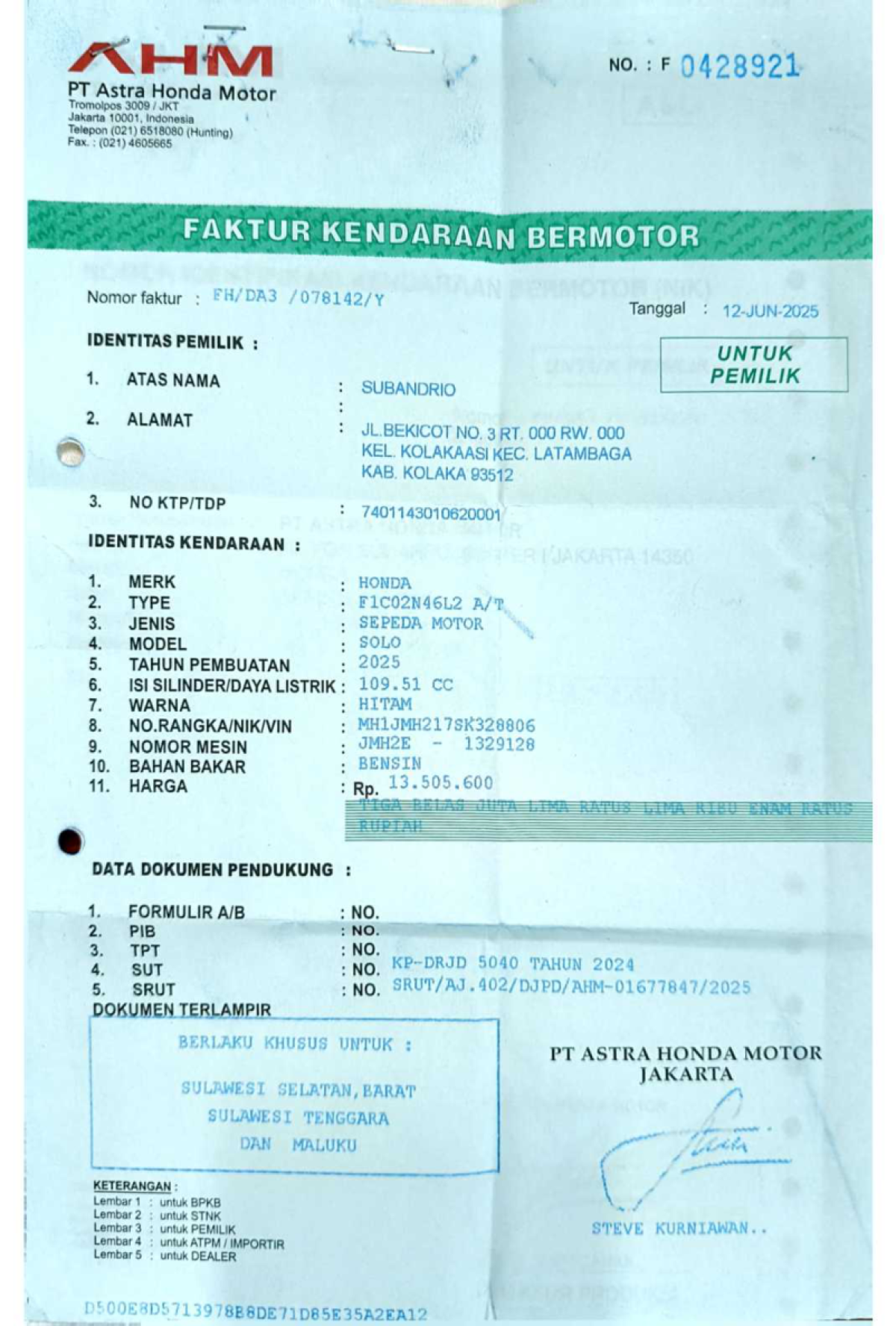 HONDA SCOOPY PRESTIGE