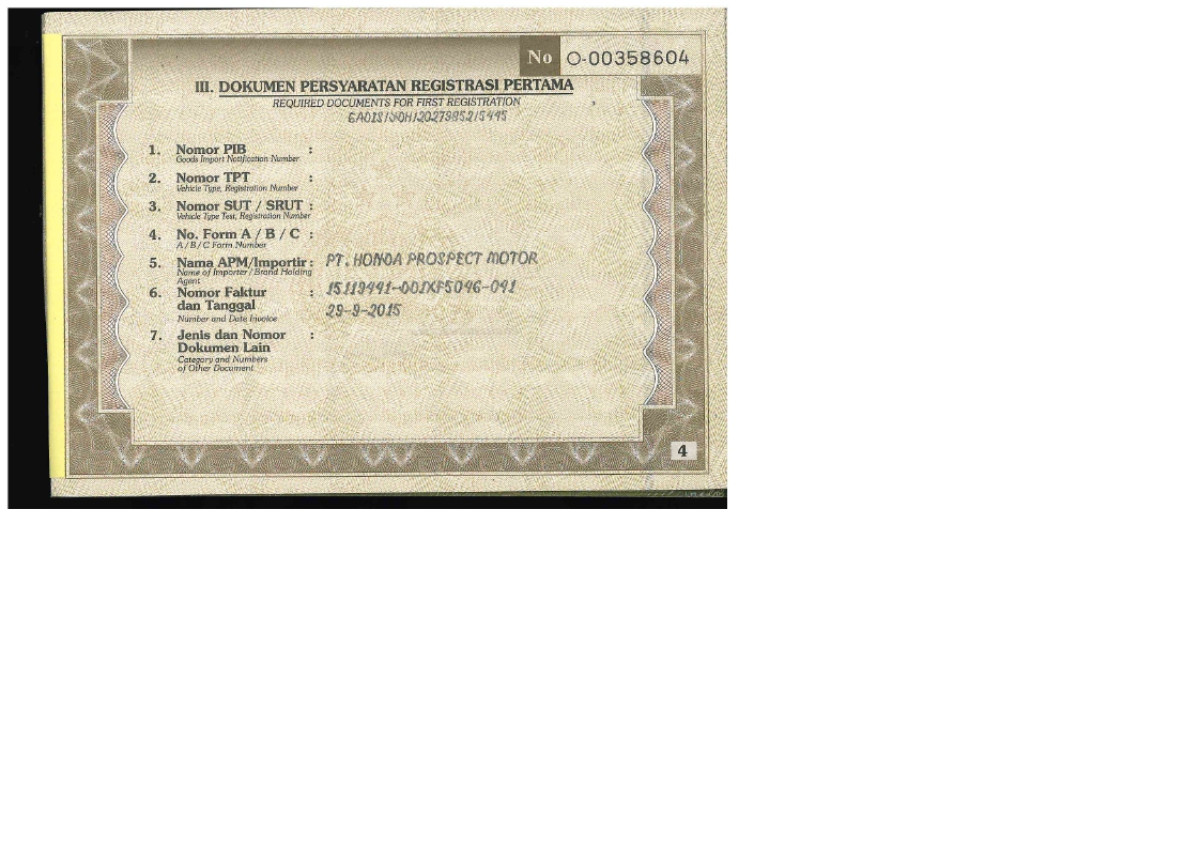 HONDA BRIO SATYA DD1 1.2 S