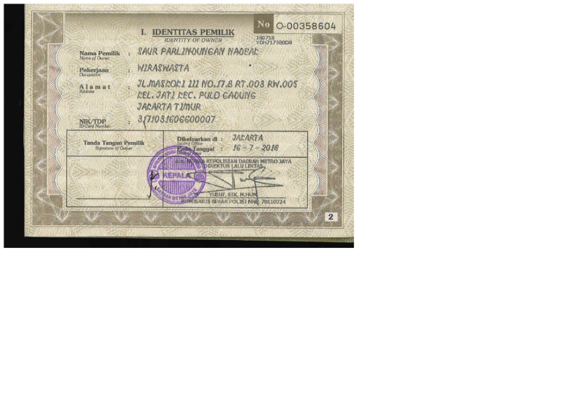 HONDA BRIO SATYA DD1 1.2 S