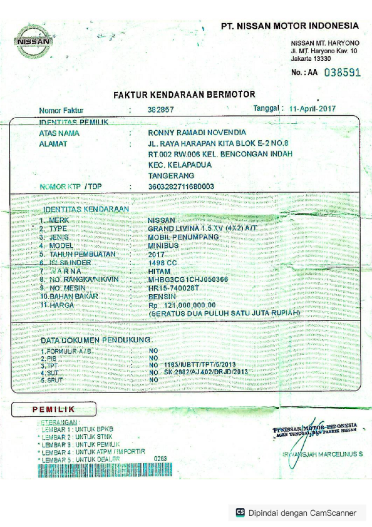 NISSAN GRAND LIVINA XV