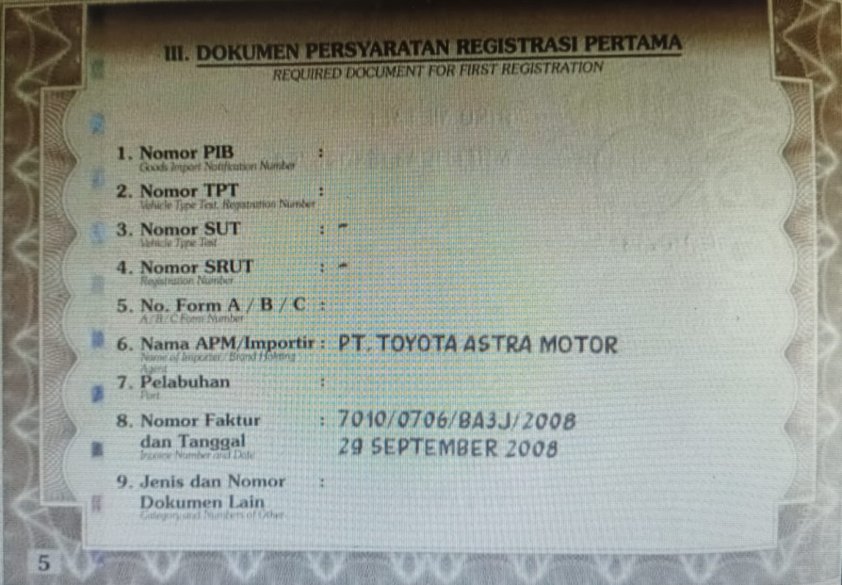 TOYOTA AVANZA  1.3 G