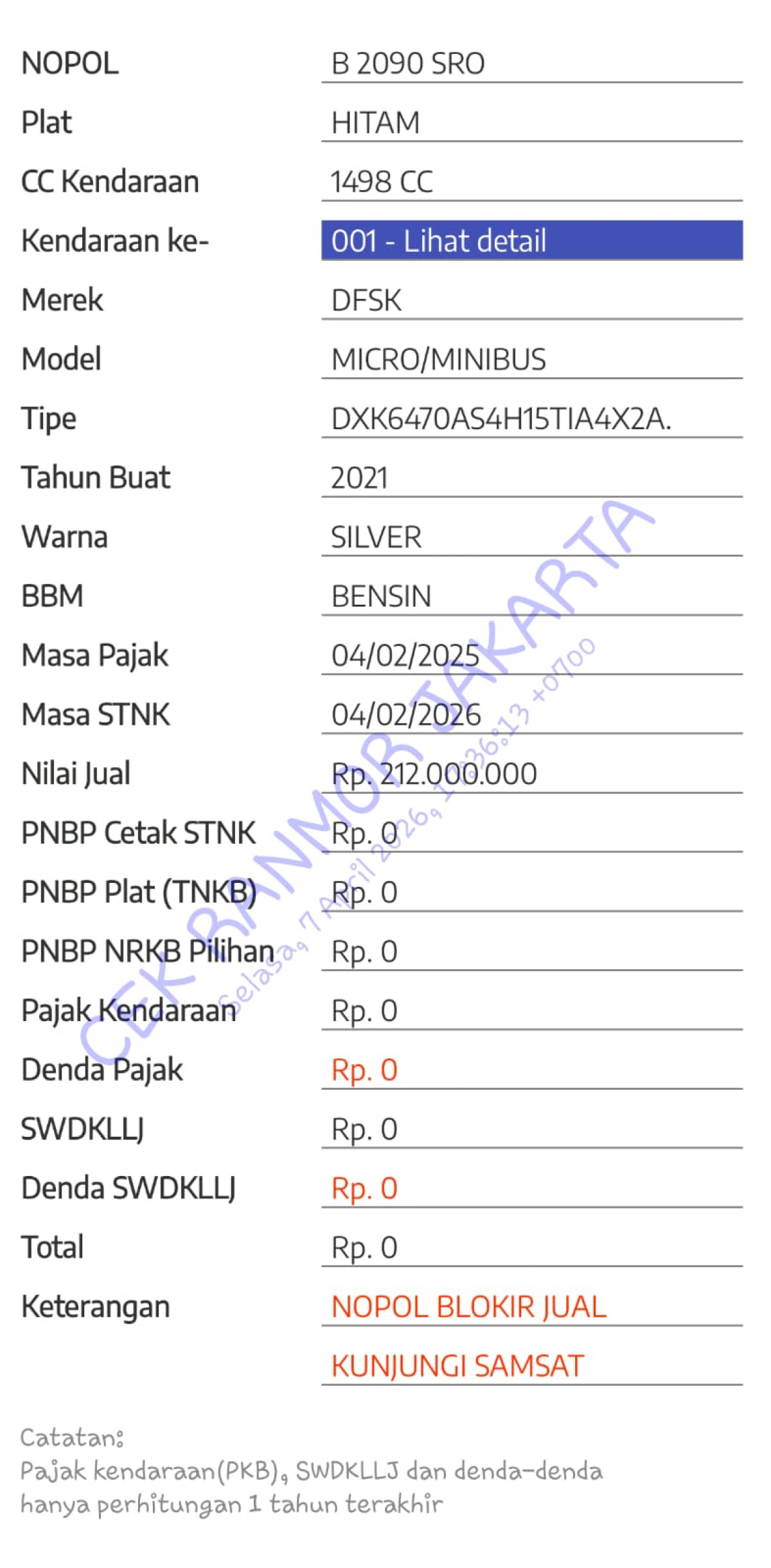 DFSK DXK 6470AS4H 1.5T IAUTO 4X2AT