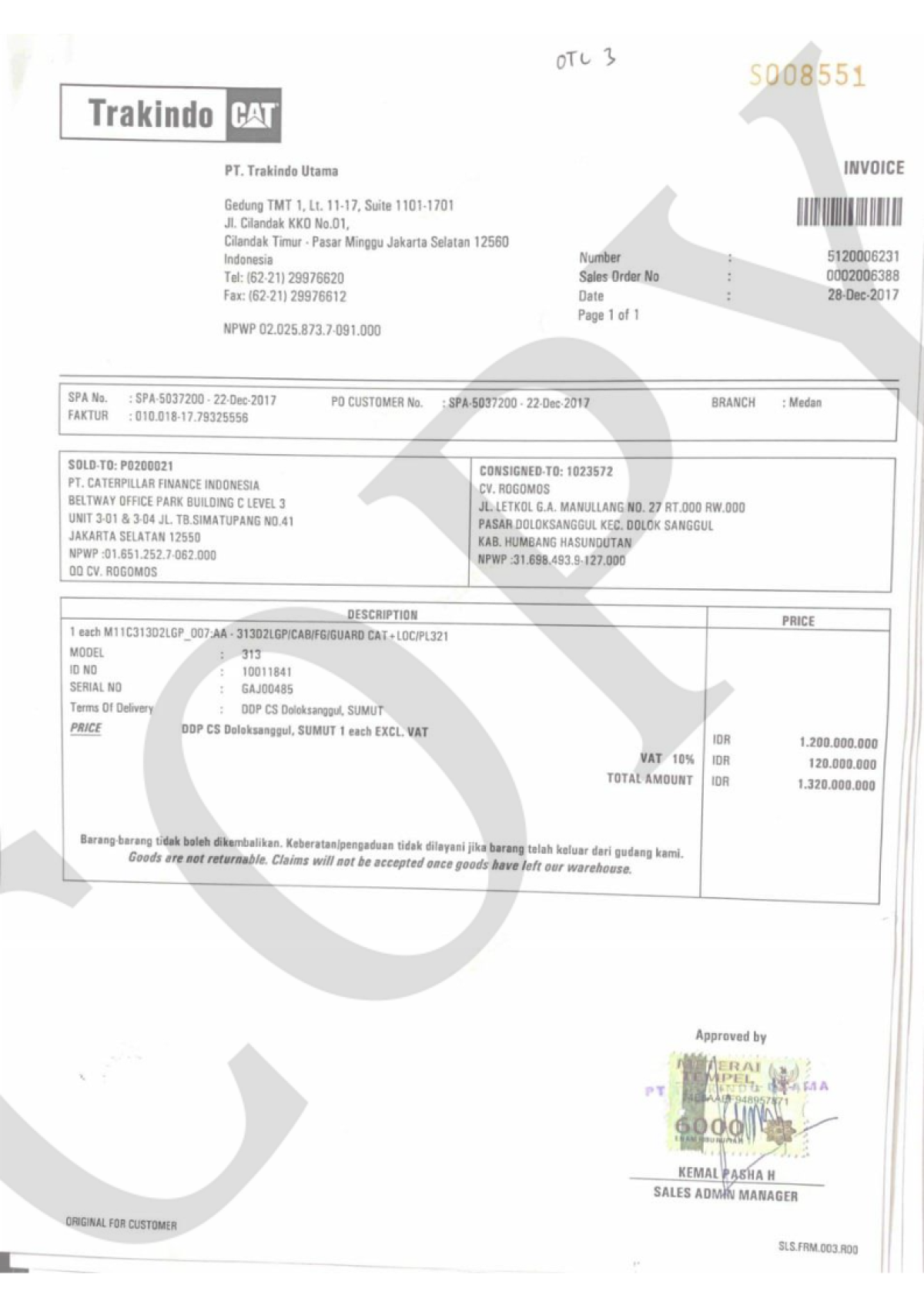 CATERPILLAR 313D2LGP