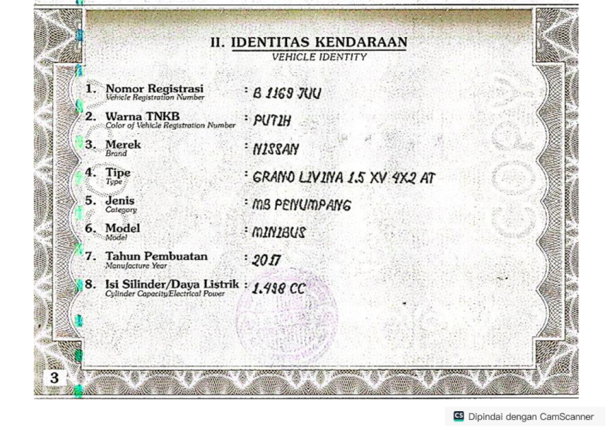 NISSAN GRAND LIVINA XV