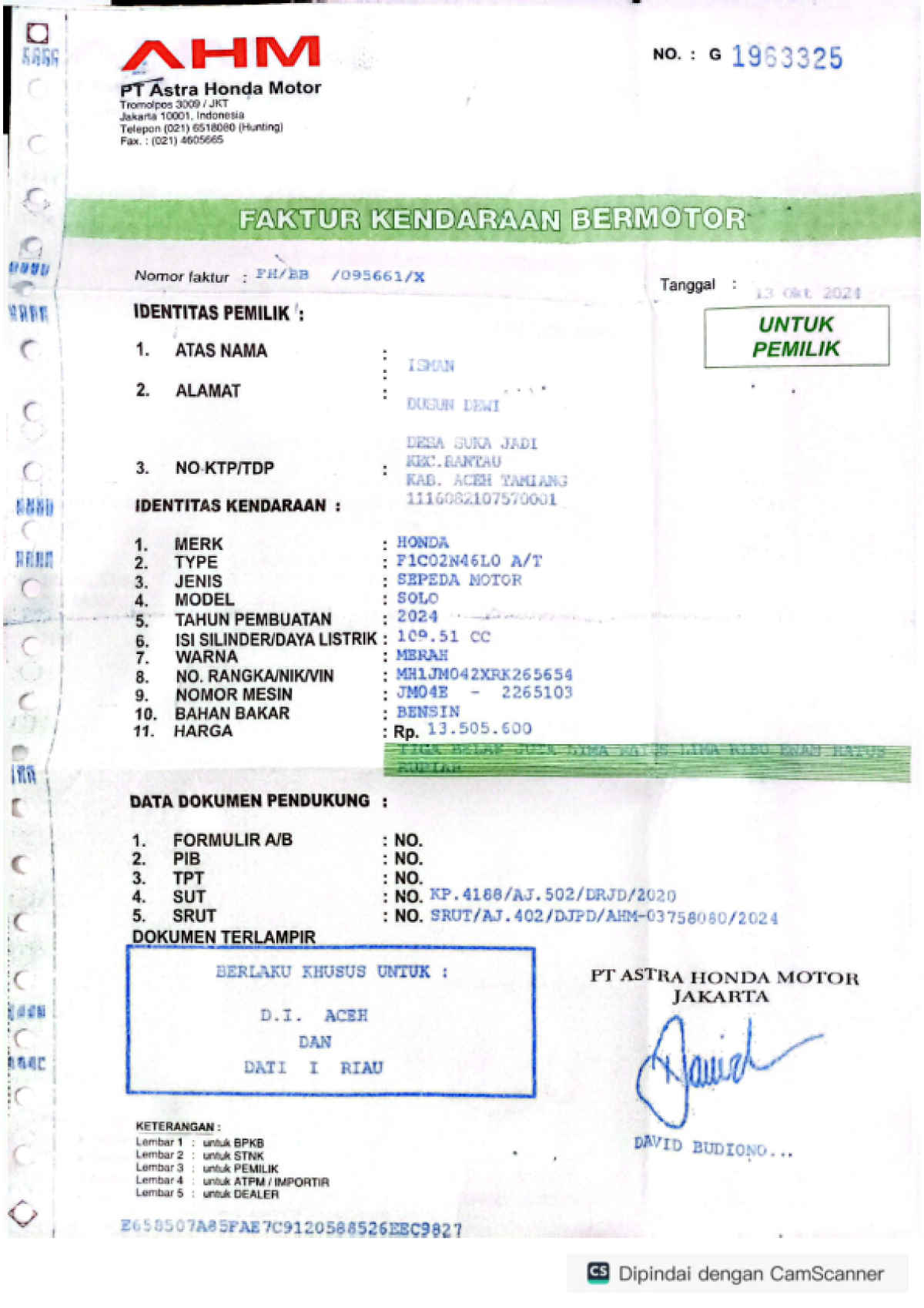 HONDA ALL NEW SCOOPY PRESTIGE STYLISH