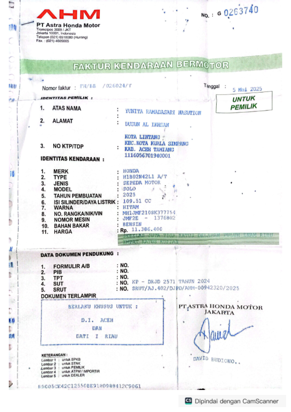 HONDA ALL NEW BEAT DELUXE ESP CBB ISS