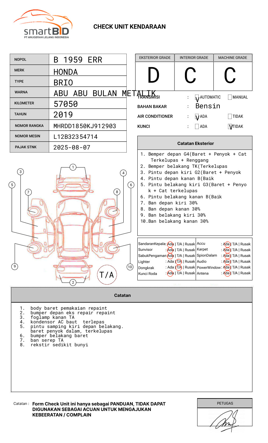 HONDA BRIO SATYA 1.2 E