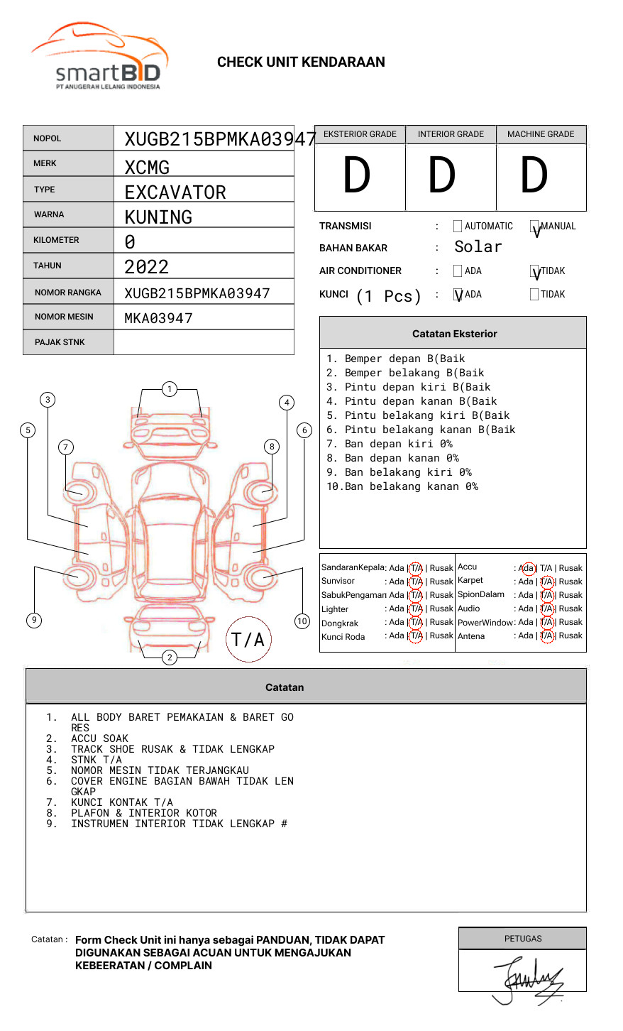 XCMG EXCAVATOR XE215C
