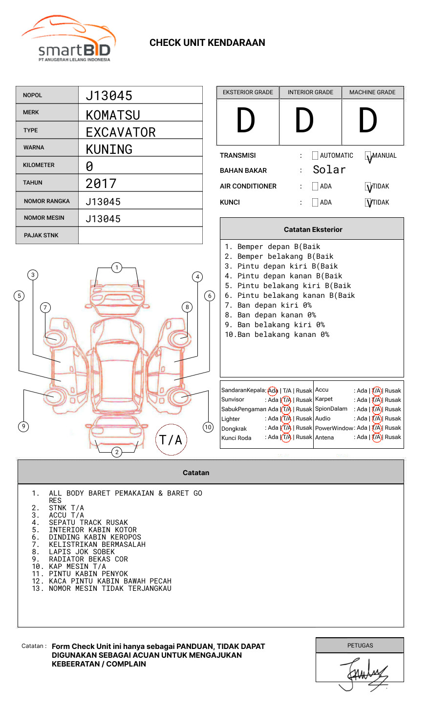 KOMATSU EXCAVATOR PC130F-7