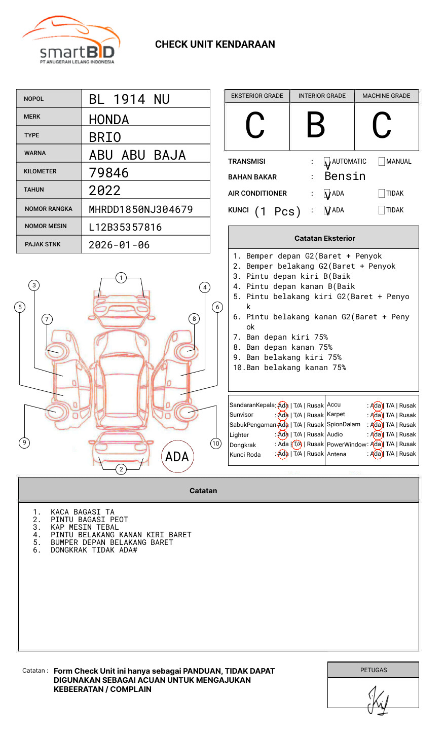 HONDA BRIO SATYA 1.2 E