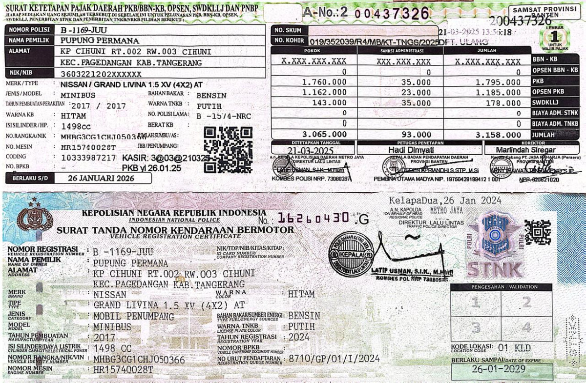 NISSAN GRAND LIVINA XV