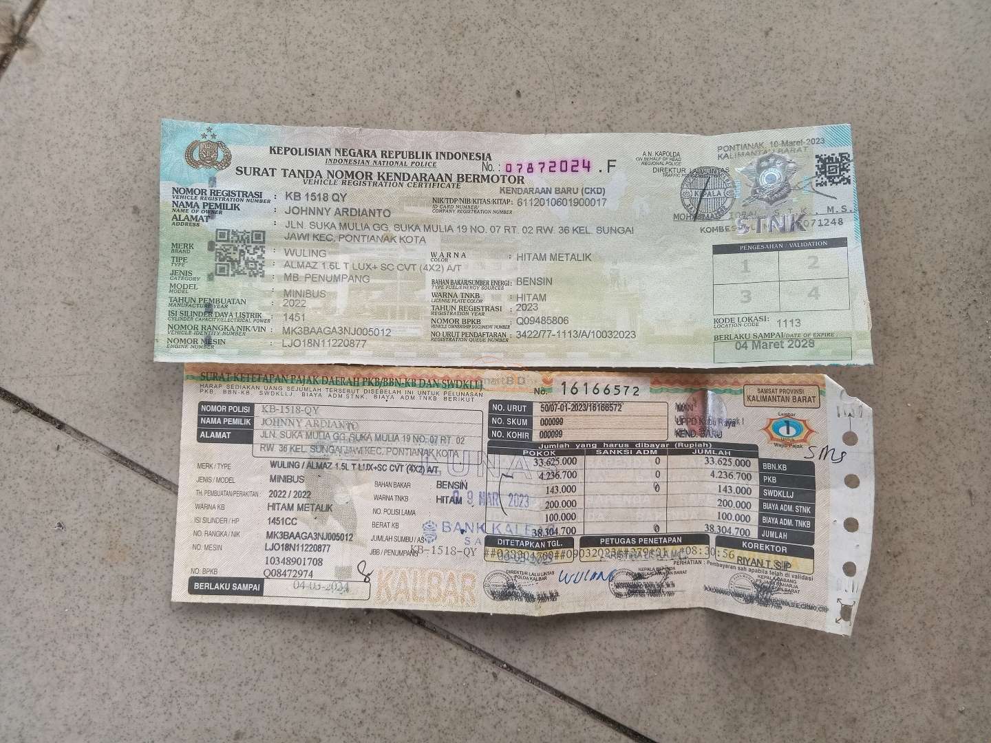 WULING Almaz 1.5LT LUX + SC CVT (4X2) A/T
