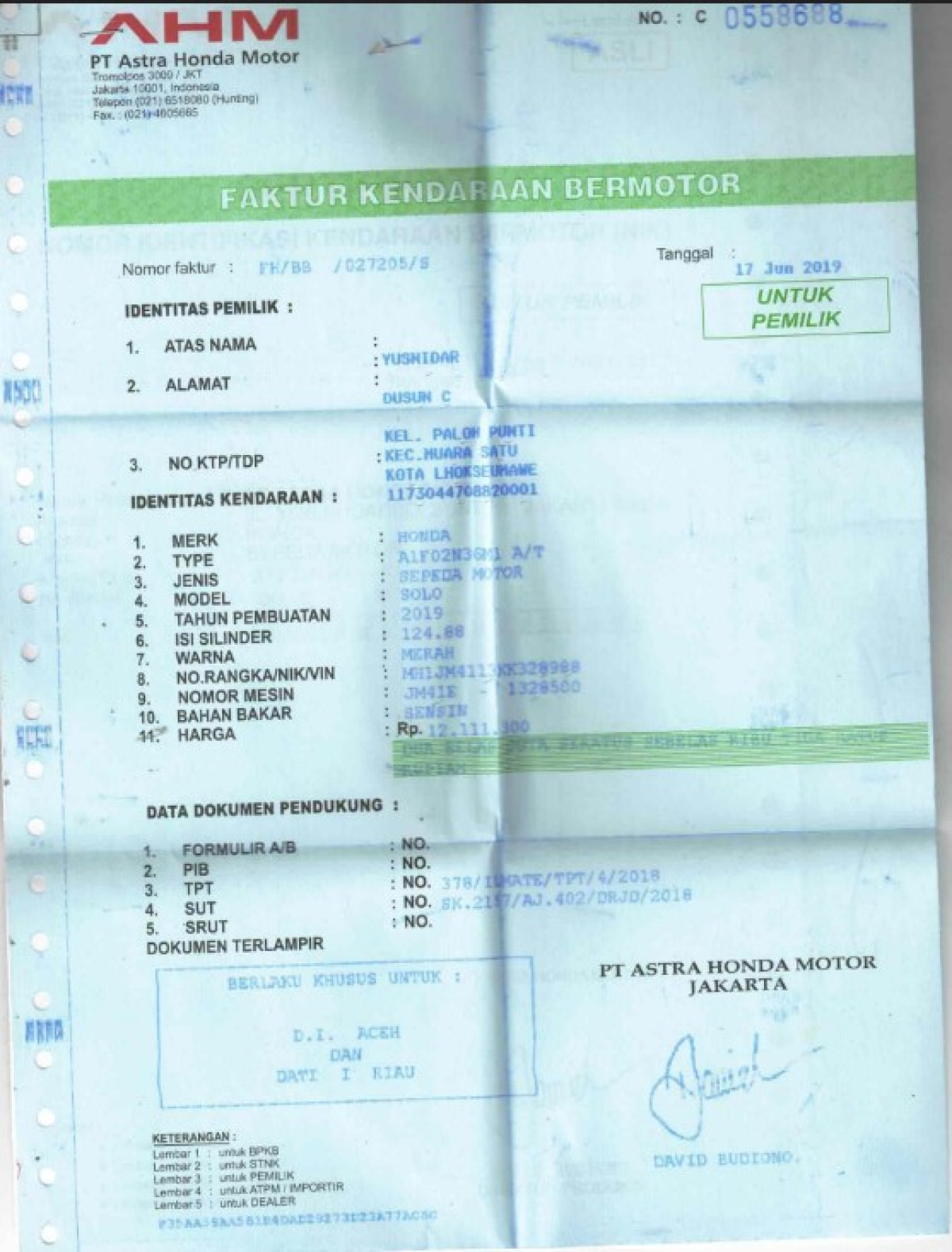 HONDA VARIO 125 CBS ISS