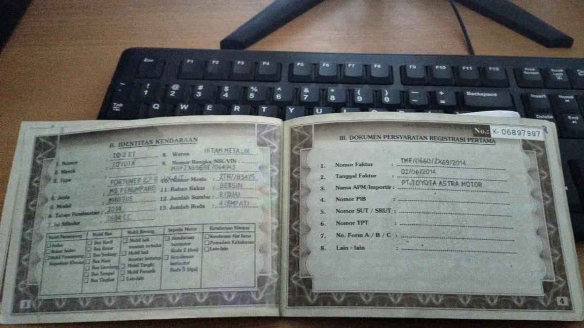 TOYOTA FORTUNER 2.7 G LUX