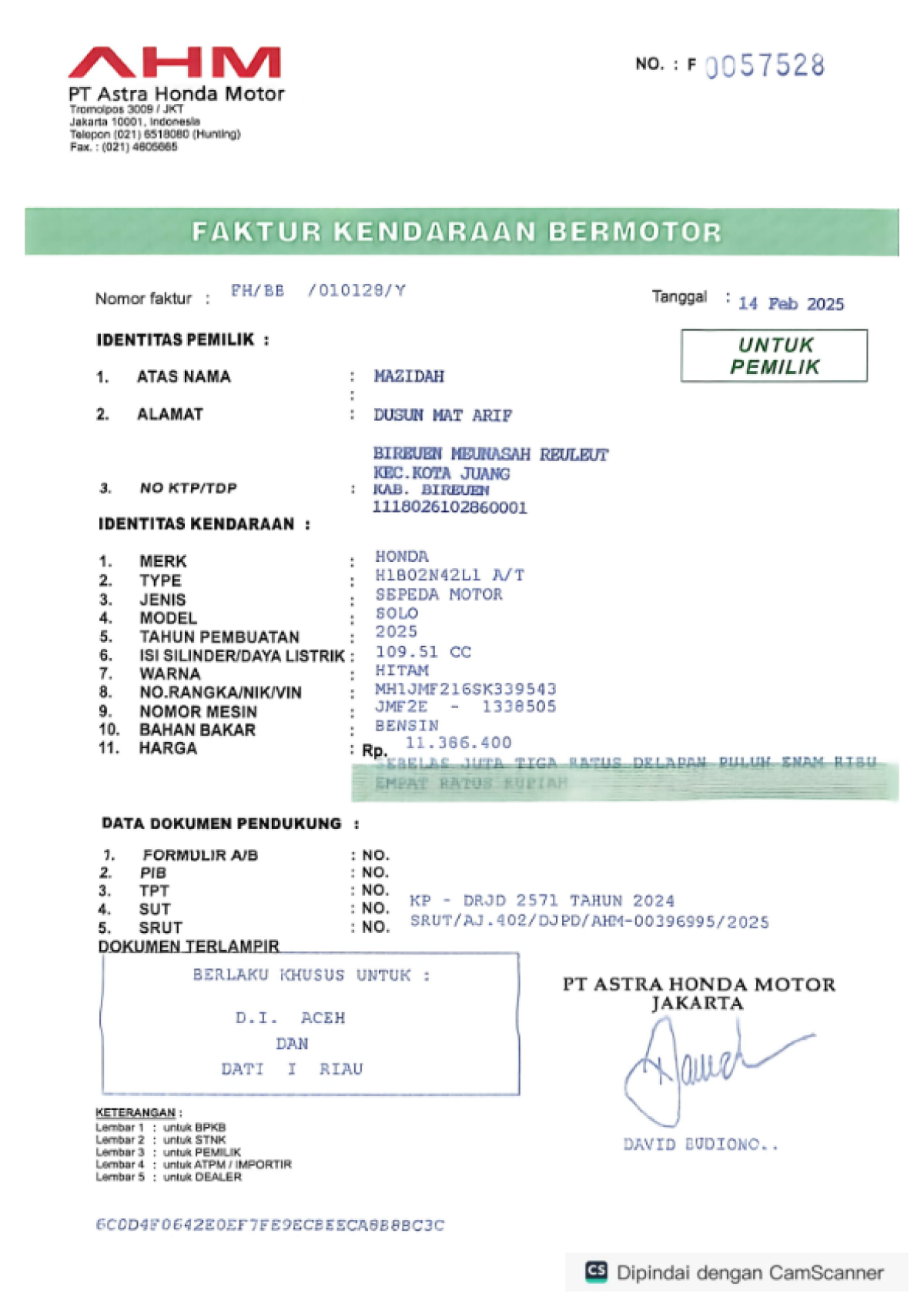 HONDA BEAT DLX SMART KEY