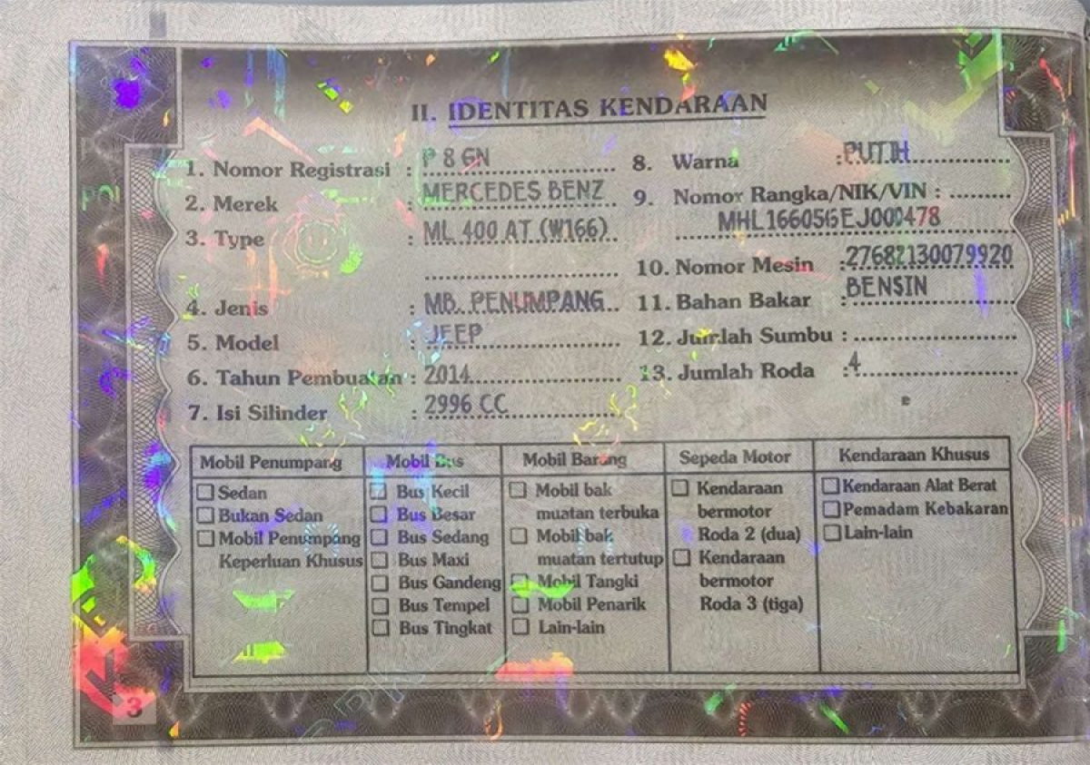 MERCEDES BENZ ML 400